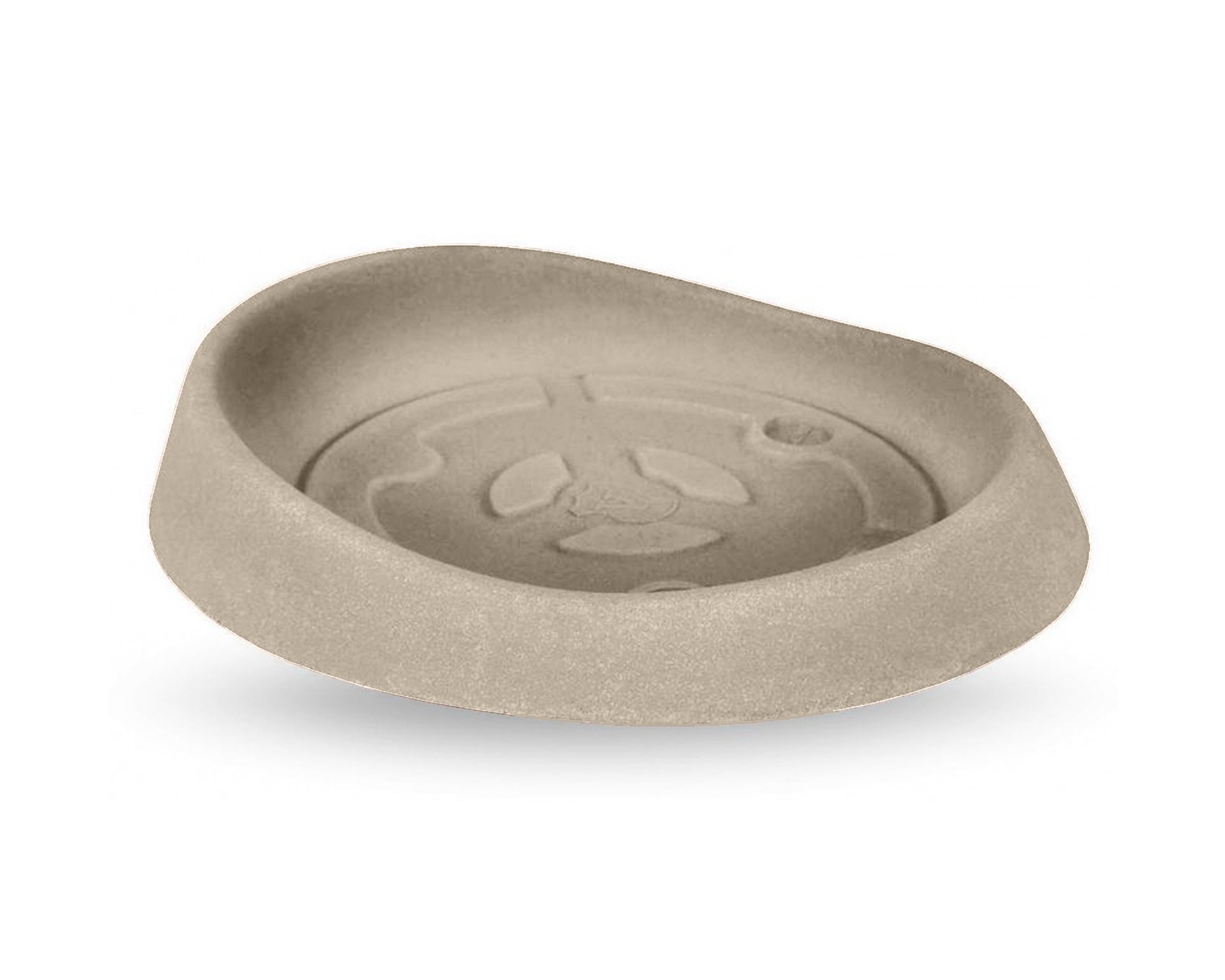 Sottovaso Genesis Rotondo Taupe D29cm in Plastica