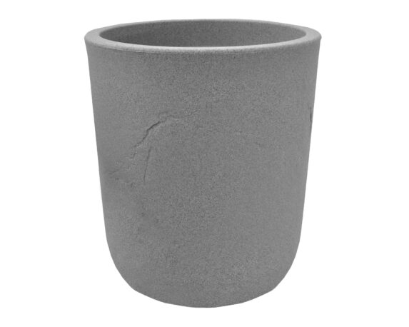 Vaso Cilindrico Aedesia Industrial Grey D26cm in Resina