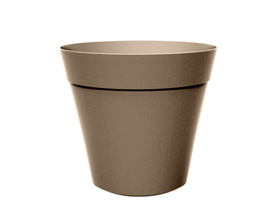 Vaso Conico Chicago Tortora D40cm in Resina