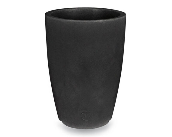 Vaso Genesis Rotondo Antracite D36cm in Resina