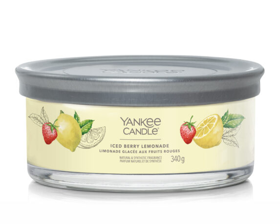 Candela Tumbler Piccola A 5 Stoppini Iced Berry Lemonade – Yankee Candle