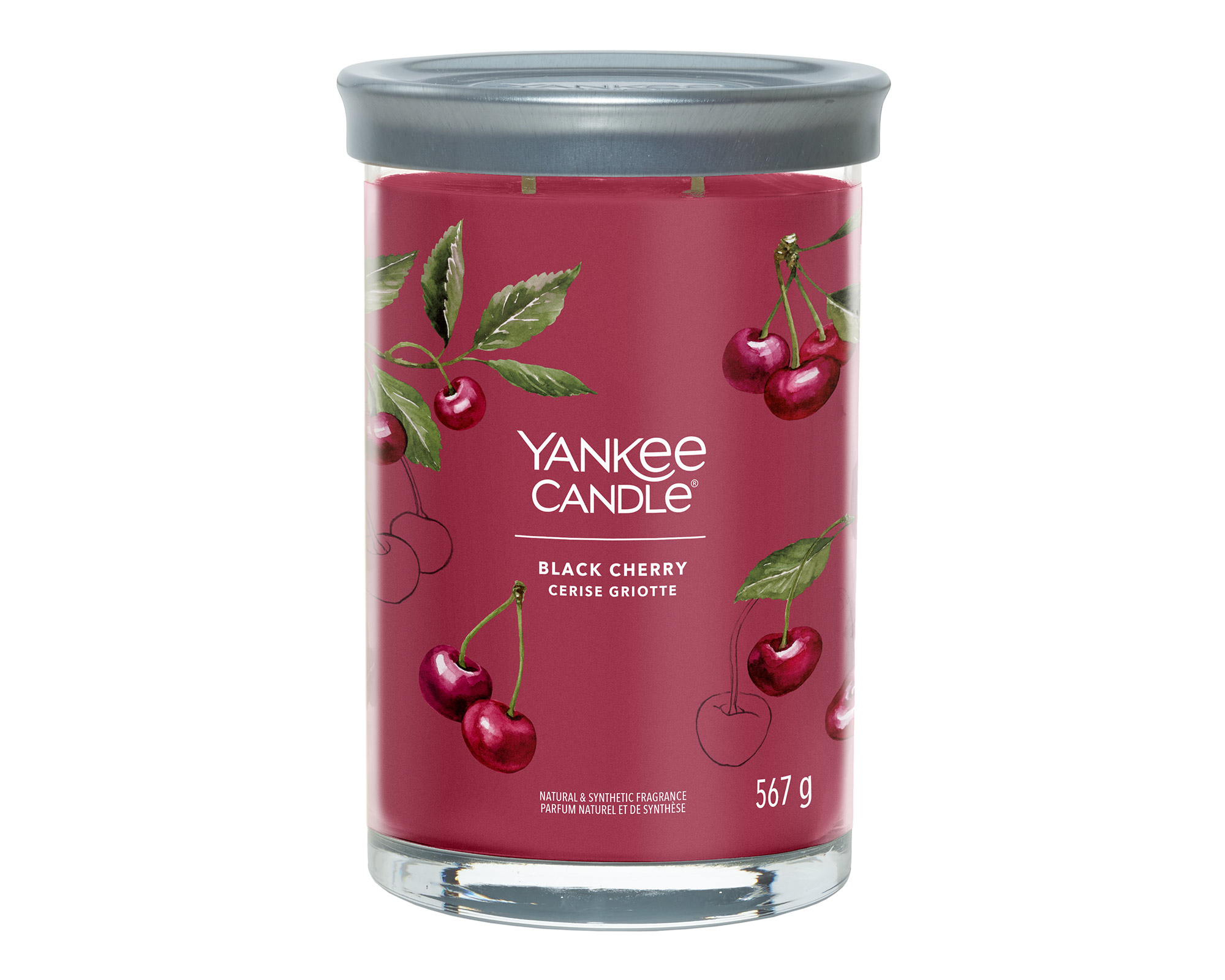 Candela Tumbler Grande Black Cherry - Yankee Candle