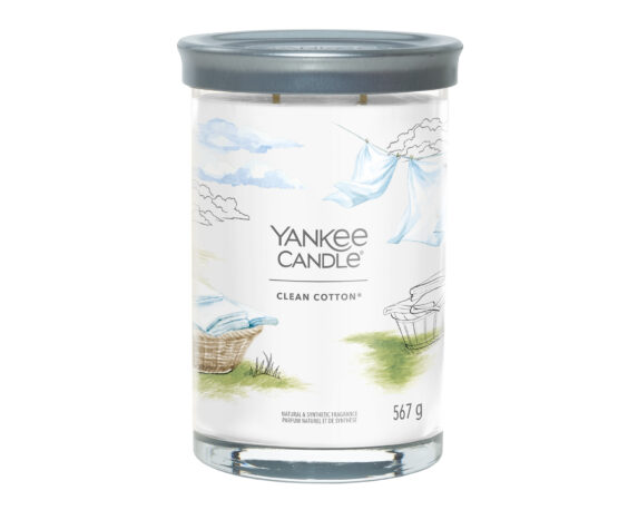 Candela Tumbler Grande Clean Cotton – Yankee Candle