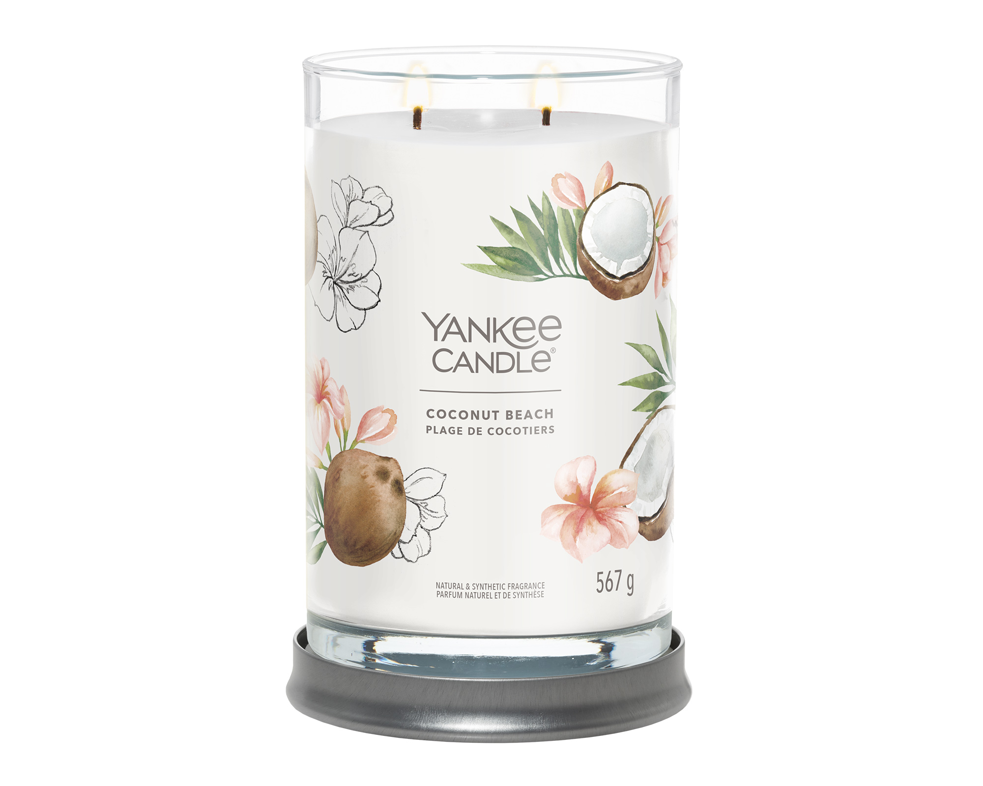 Candela Tumbler Grande Coconut Beach - Yankee Candle - immagine 2