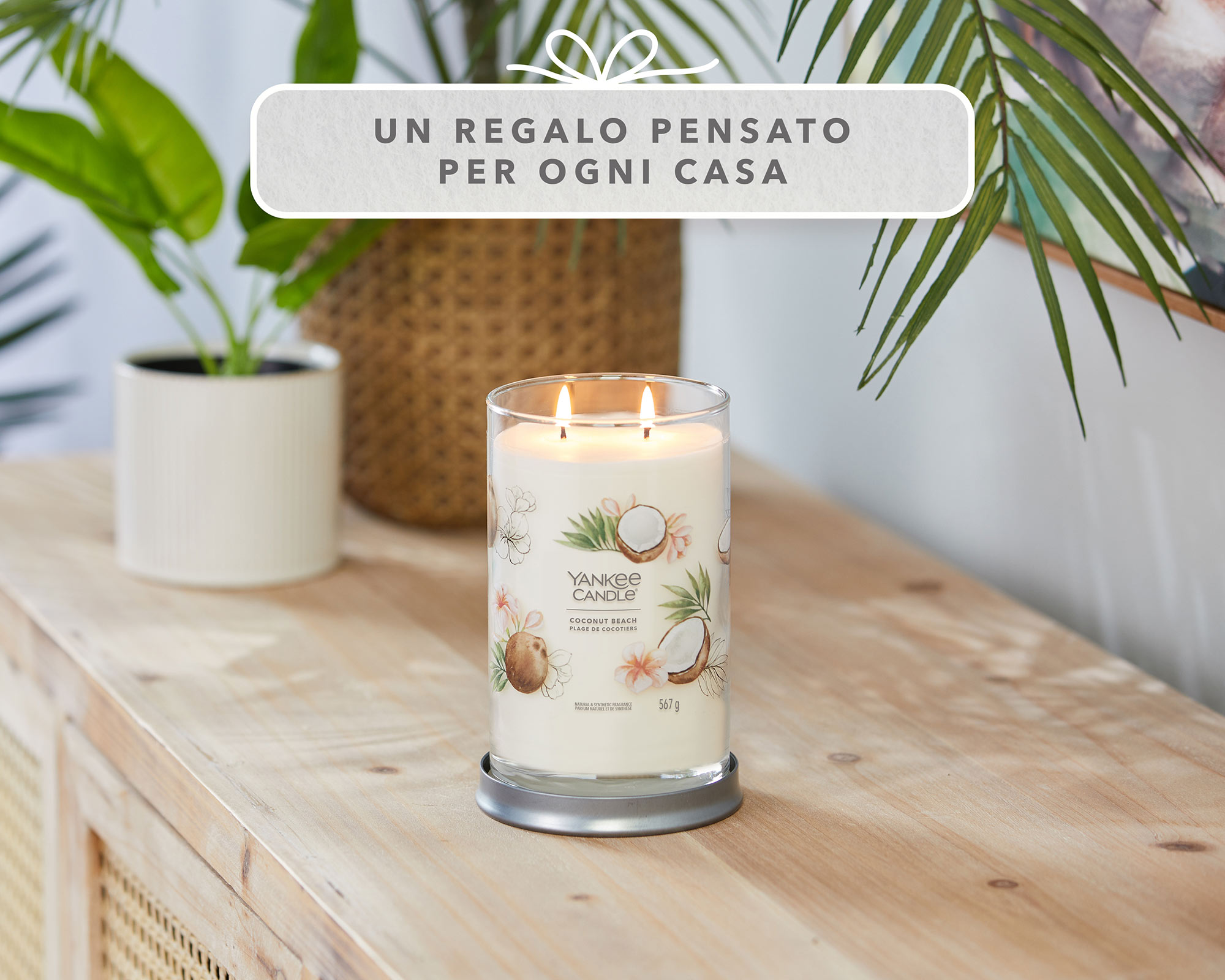 Candela Tumbler Grande Coconut Beach - Yankee Candle - immagine 7