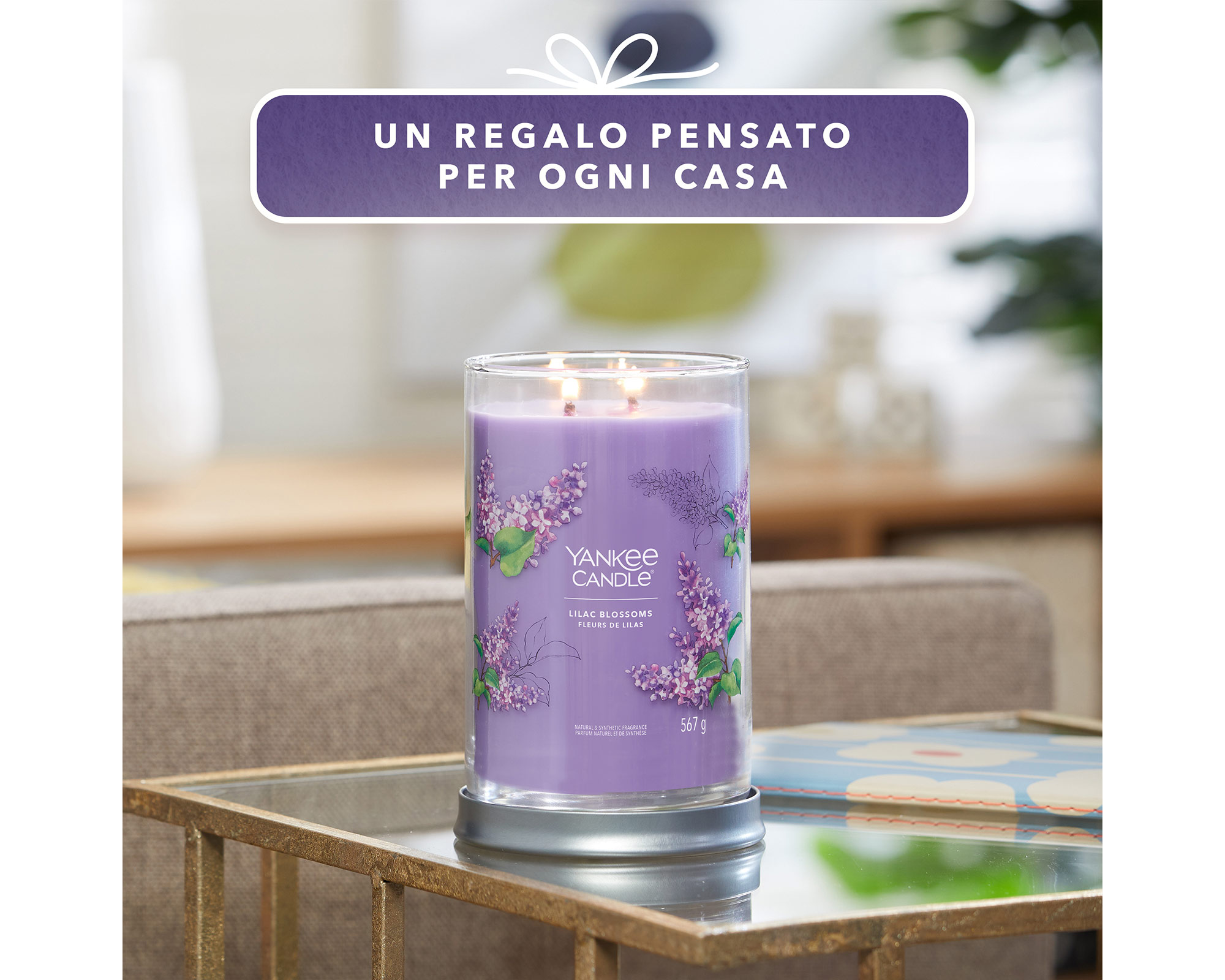 Candela Tumbler Grande Lilac Blossoms - Yankee Candle - FloralGarden