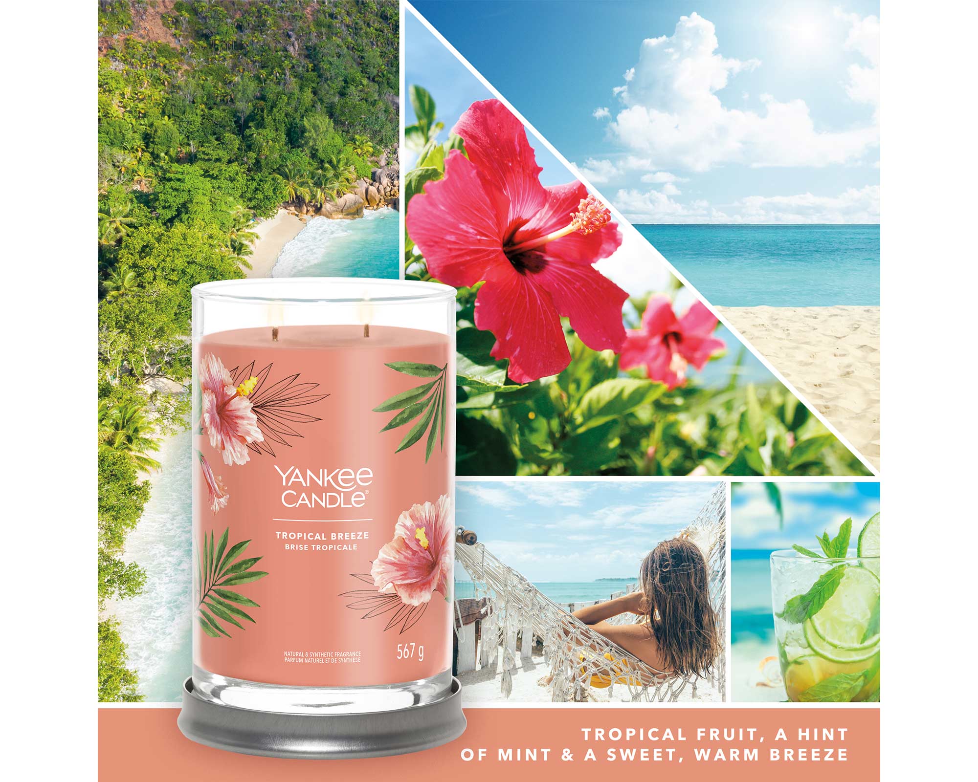 Candela Tumbler Grande Tropical Breeze - Yankee Candle - immagine 5