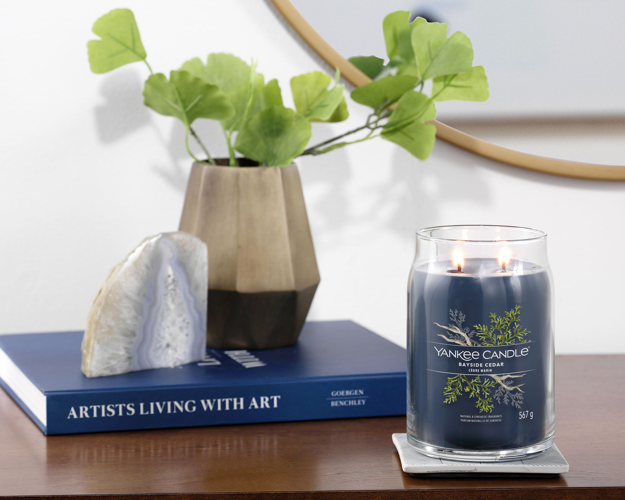 Giara Candela Grande Signature Bayside Cedar - Yankee Candle - immagine 10