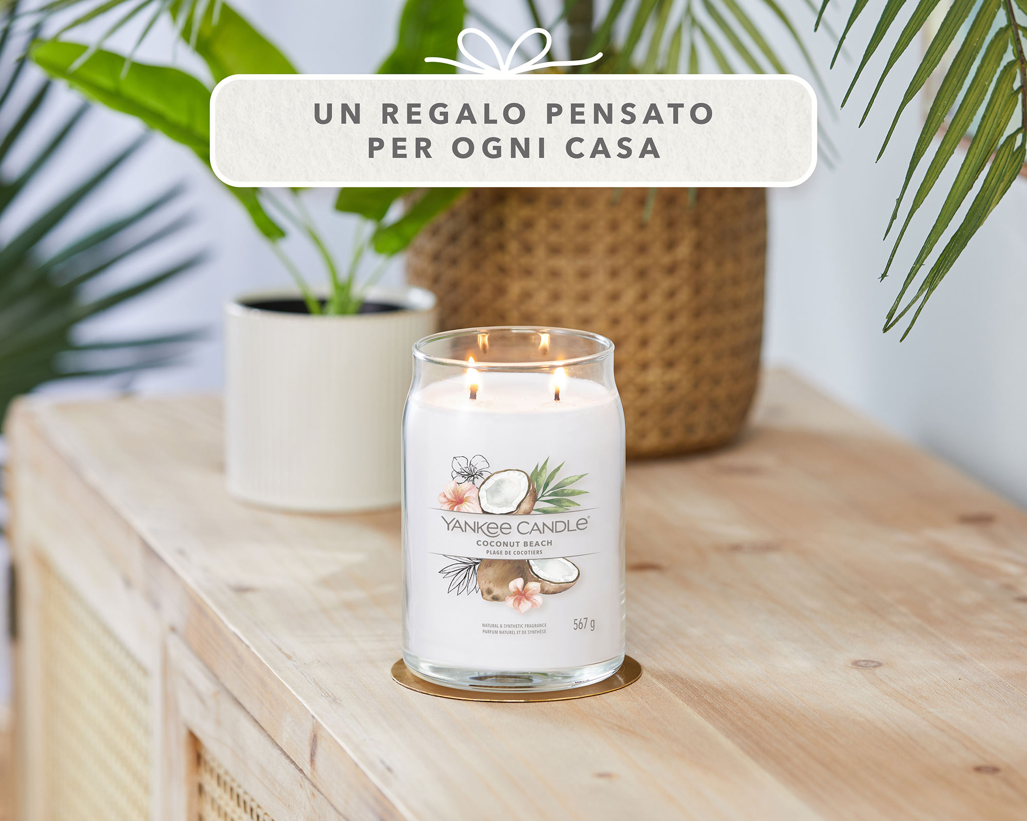 Giara Candela Grande Signature Coconut Beach - Yankee Candle - immagine 7
