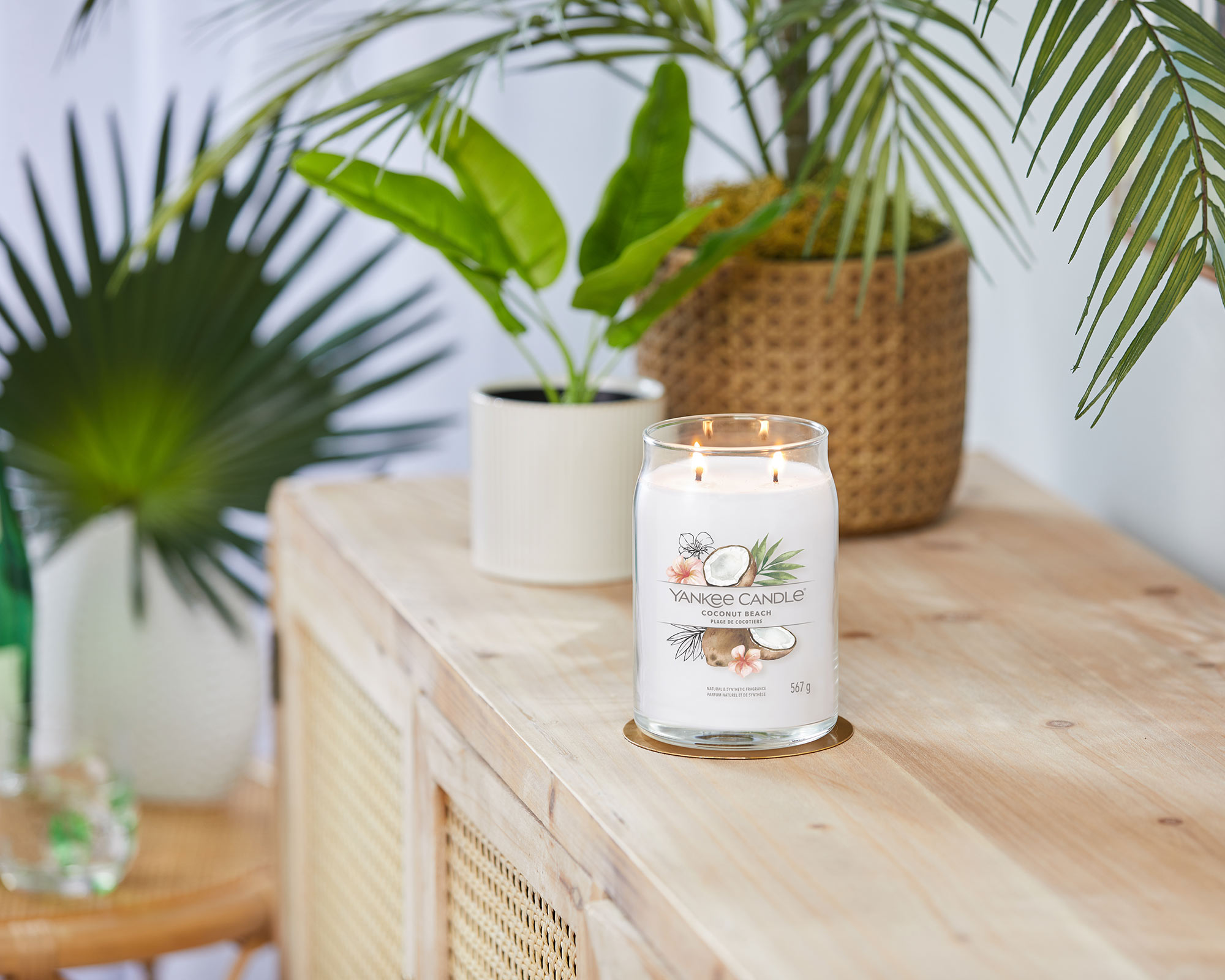 Giara Candela Grande Signature Coconut Beach - Yankee Candle - immagine 8