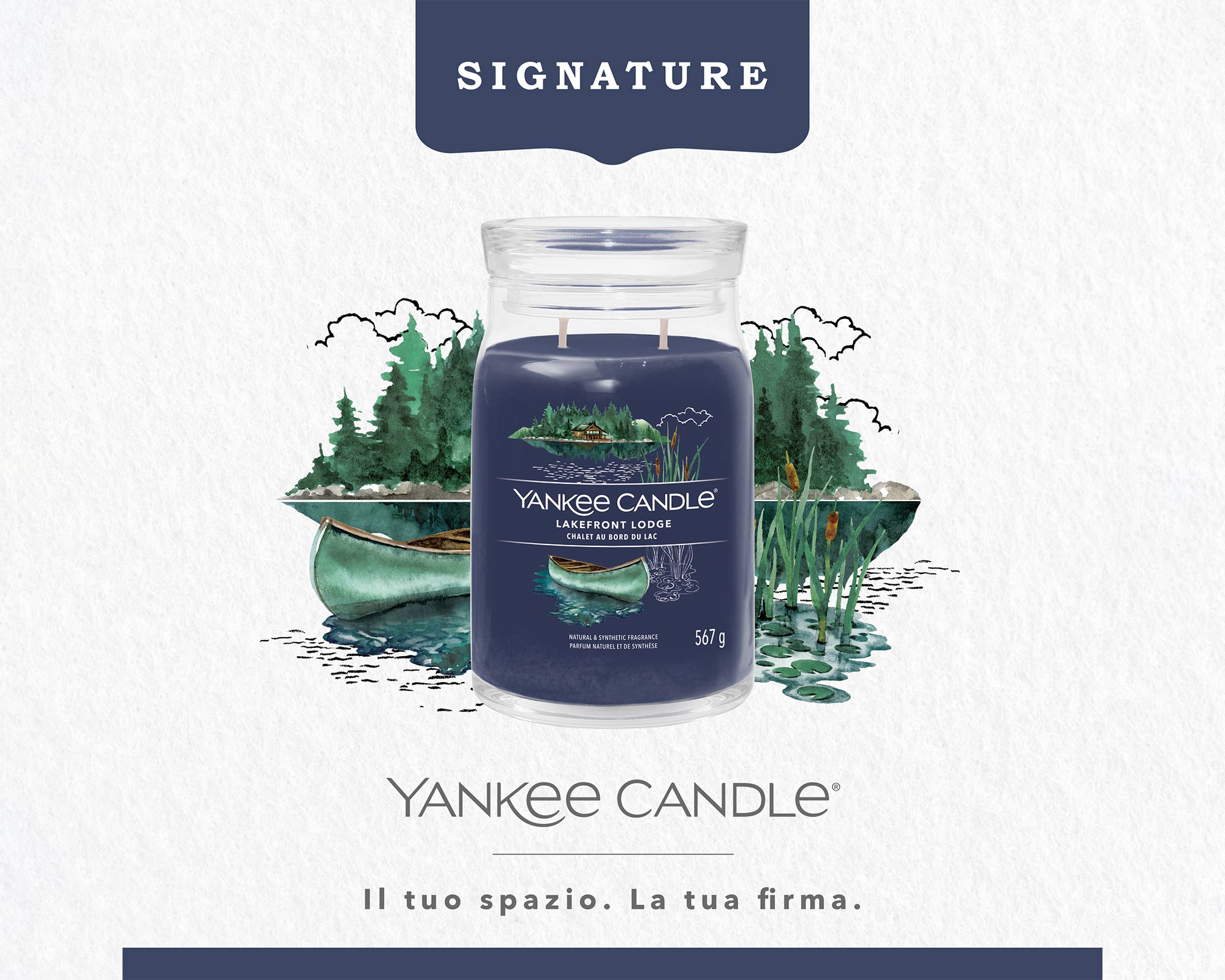 Giara Candela Grande Signature Lakefront Lodge - Yankee Candle - immagine 3