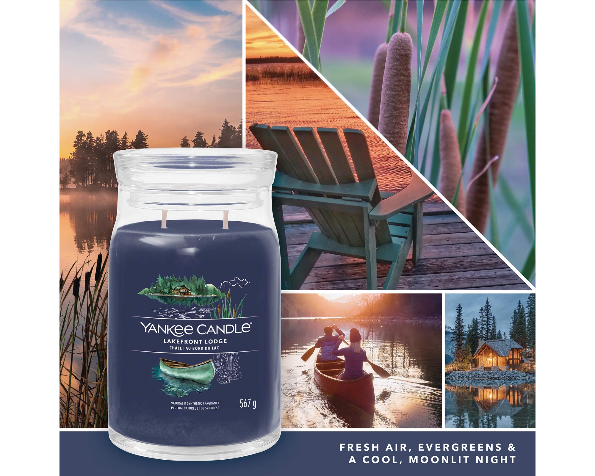 Giara Candela Grande Signature Lakefront Lodge - Yankee Candle - immagine 5