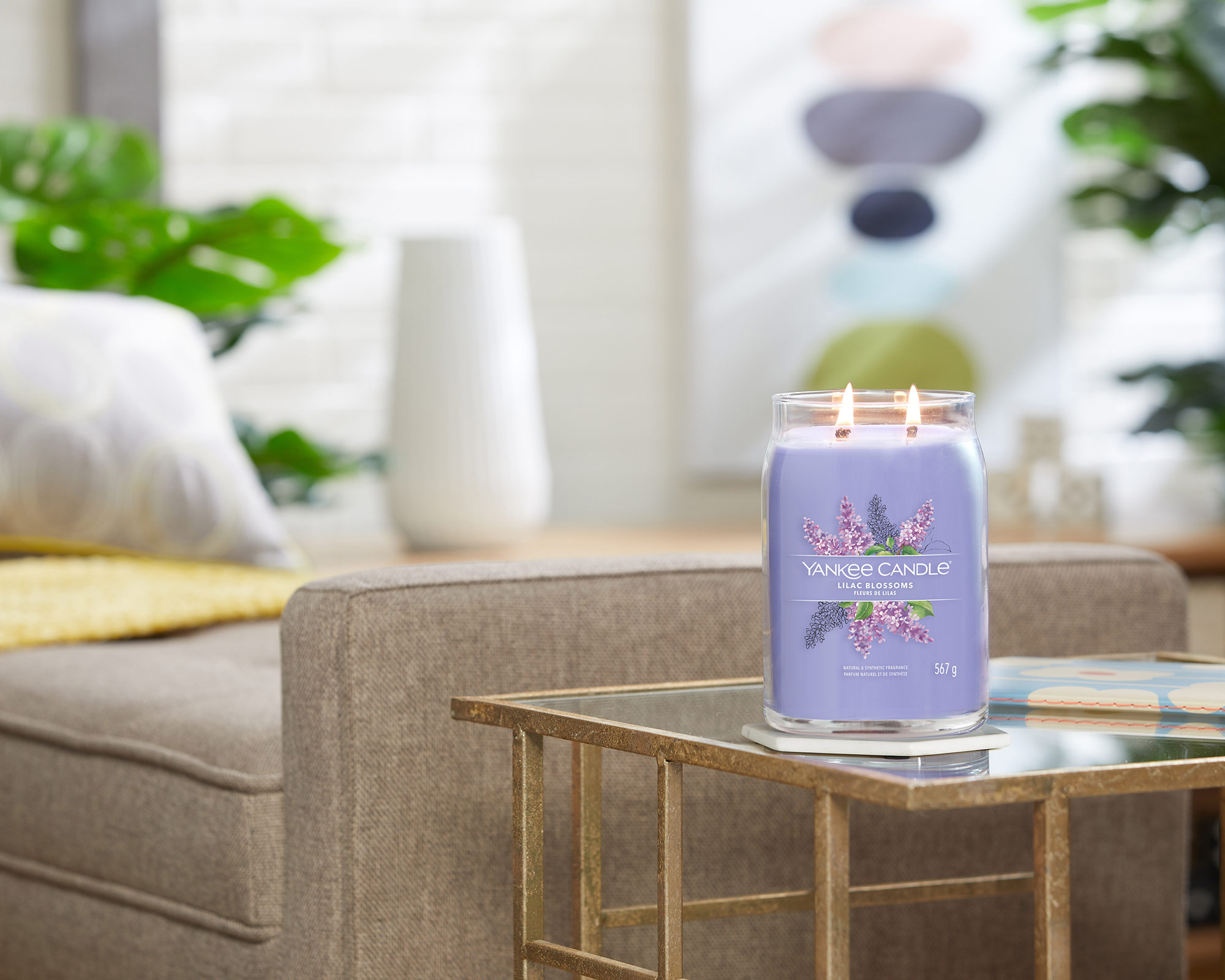Giara Candela Grande Signature Lilac Blossoms - Yankee Candle - immagine 8