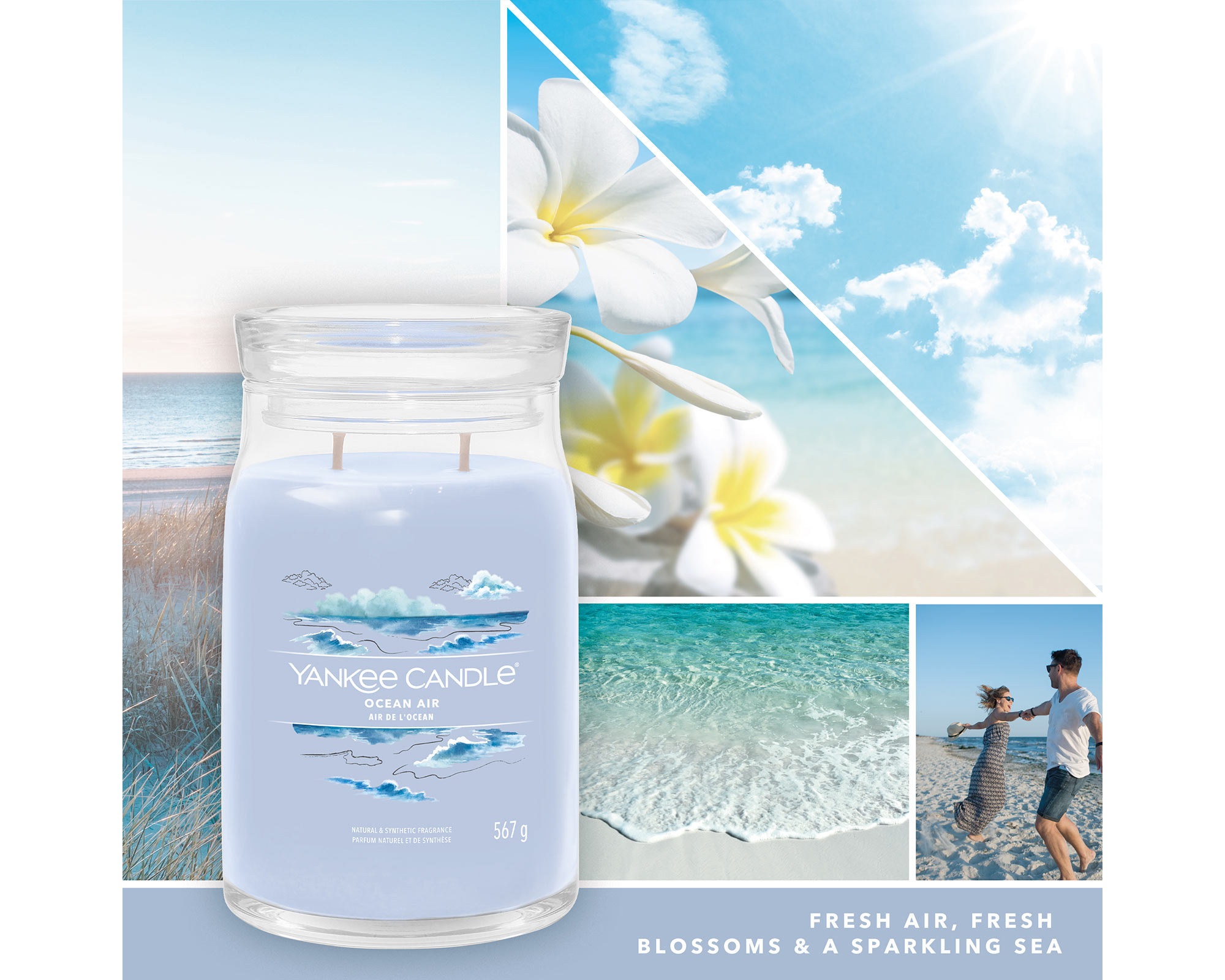 Giara Candela Grande Signature Ocean Air - Yankee Candle - immagine 5