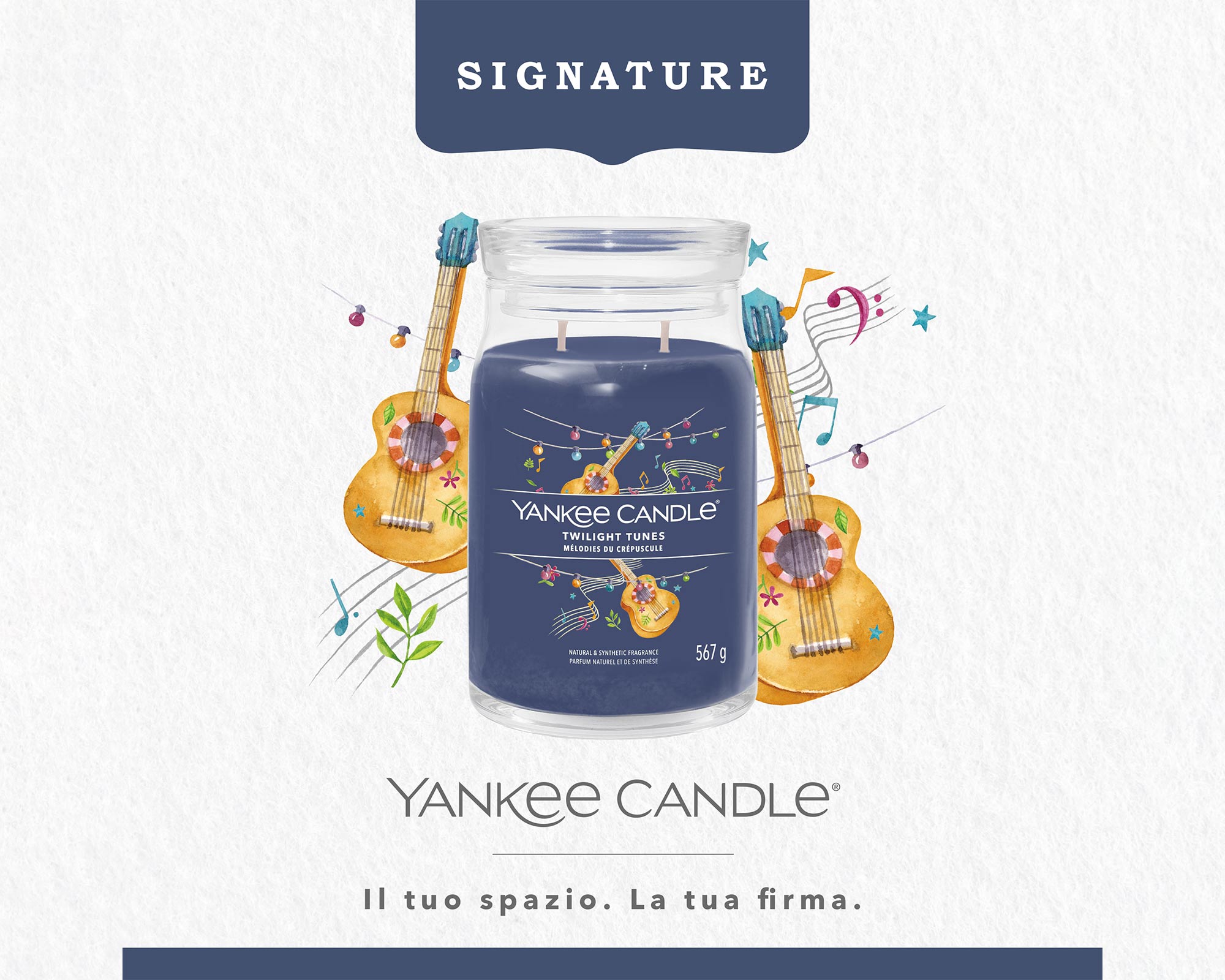 Giara Candela Grande Signature Twilight Tunes - Yankee Candle - immagine 3