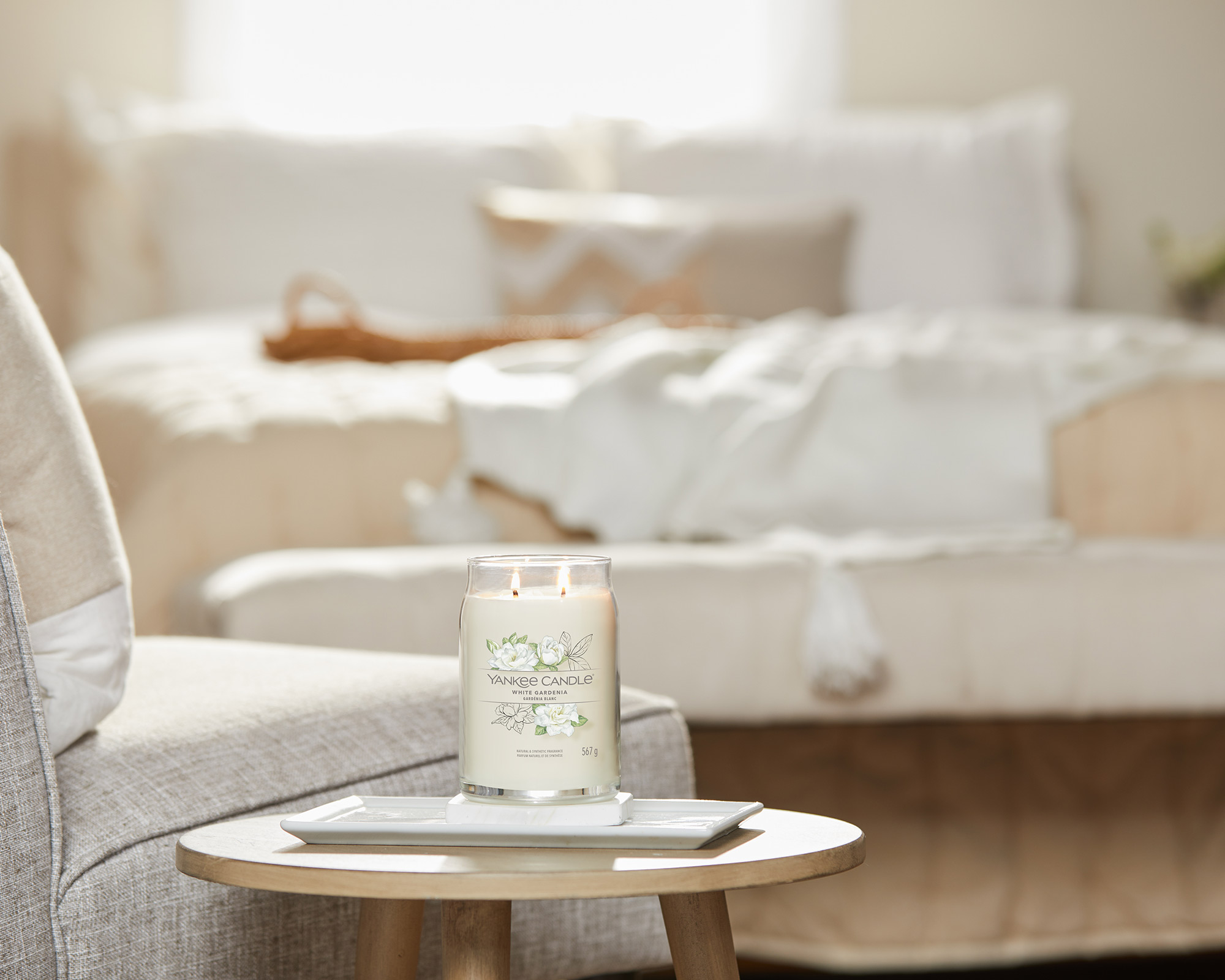 Giara Candela Grande White Gardenia - Yankee Candle - immagine 8