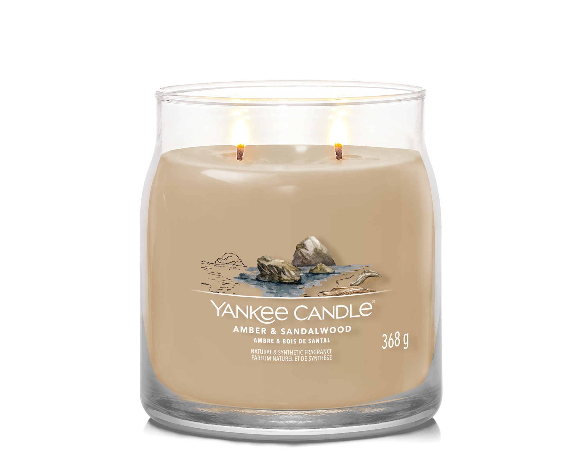 Giara Candela Media Signature Amber & Sandalwood - Yankee Candle - immagine 2