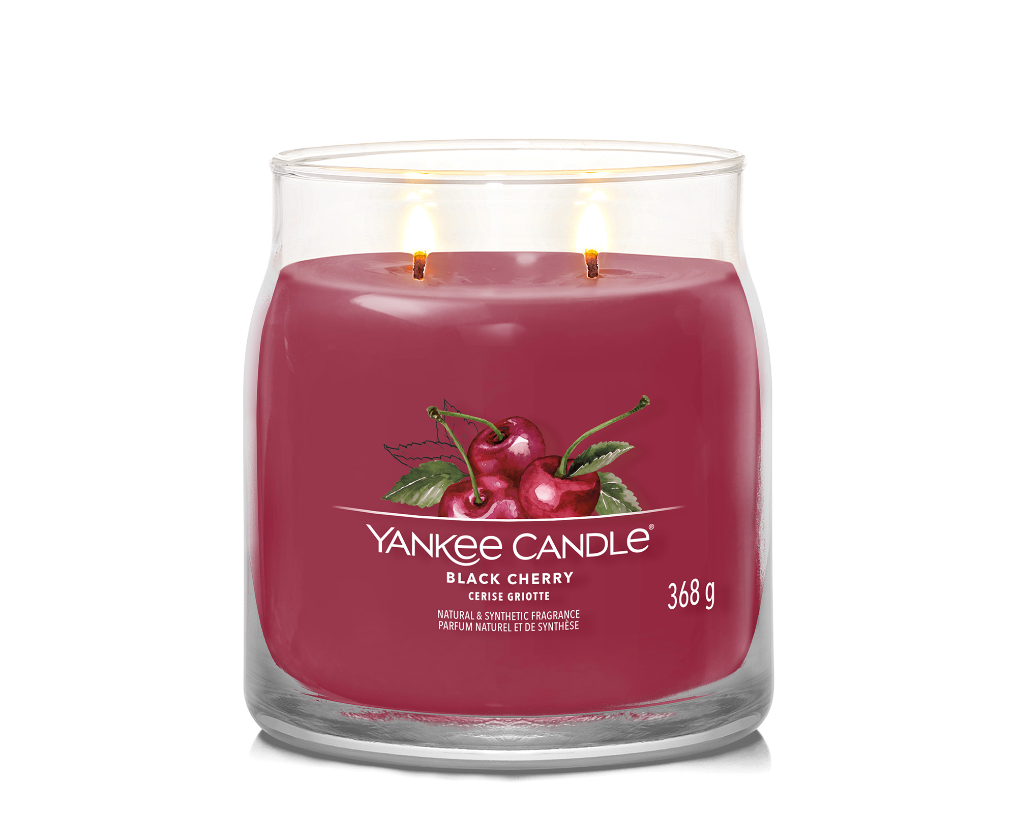 Giara Candela Media Signature Black Cherry - Yankee Candle - immagine 2
