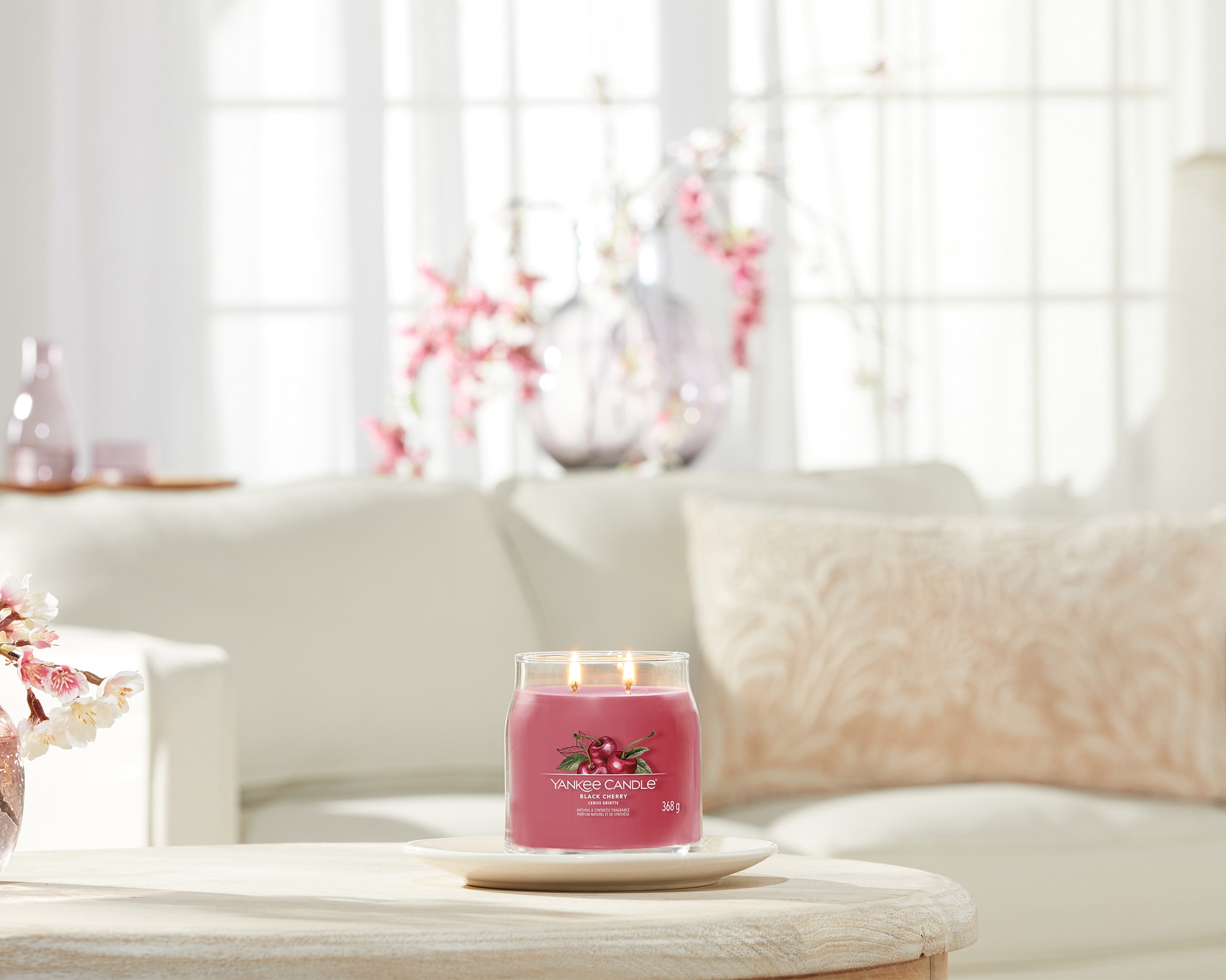 Giara Candela Media Signature Black Cherry - Yankee Candle - immagine 7