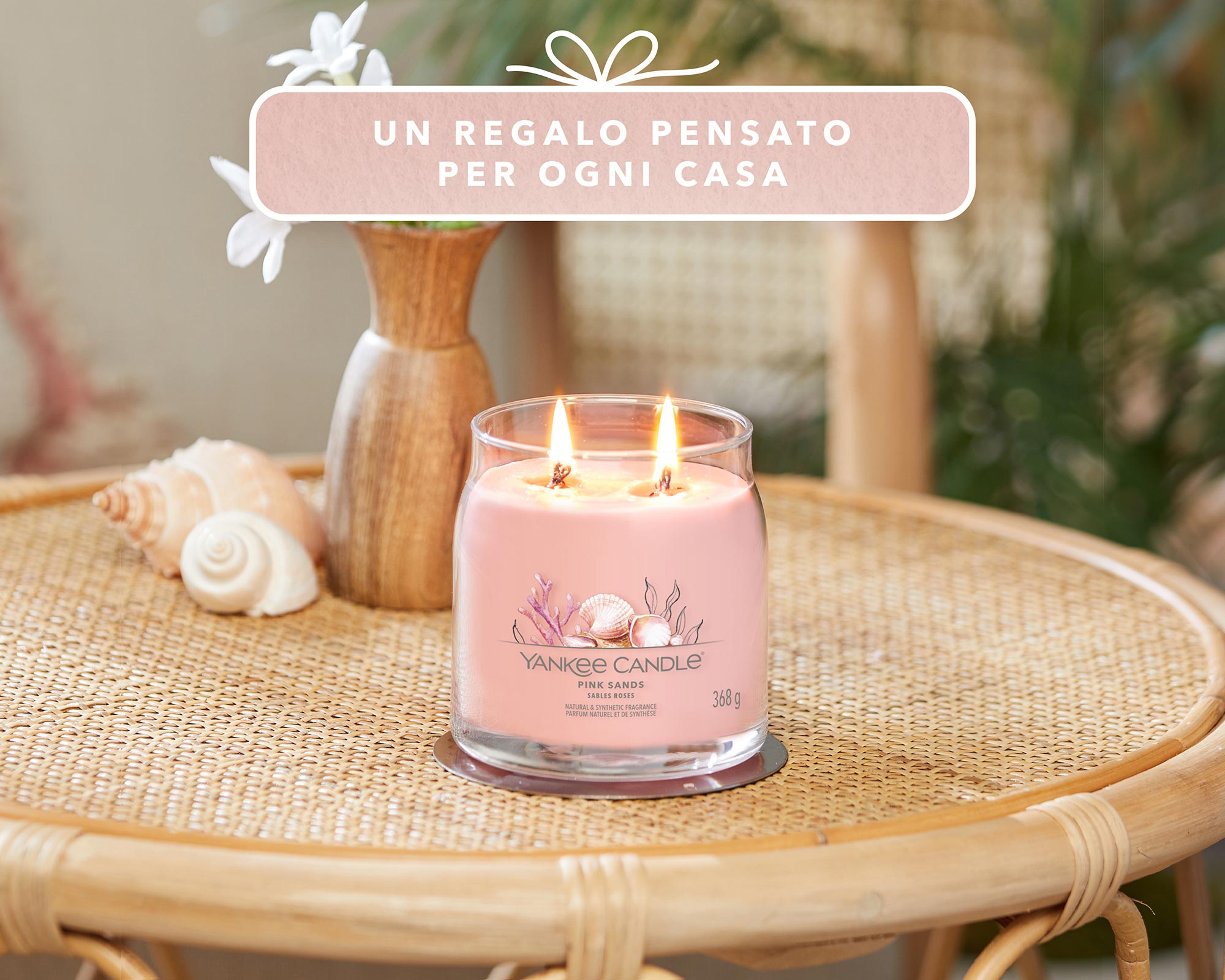Giara Candela Media Signature Pink Sands - Yankee Candle - FloralGarden