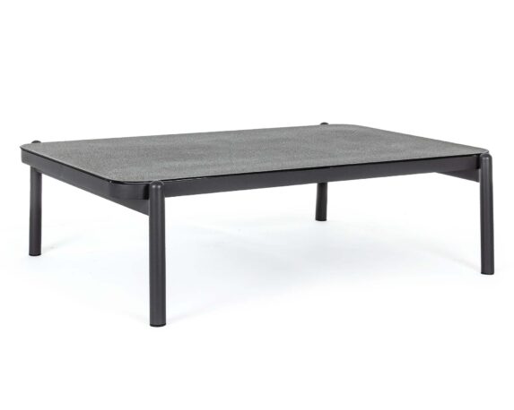 Tavolino Florencia 120×75 Antracite In Alluminio – Bizzotto