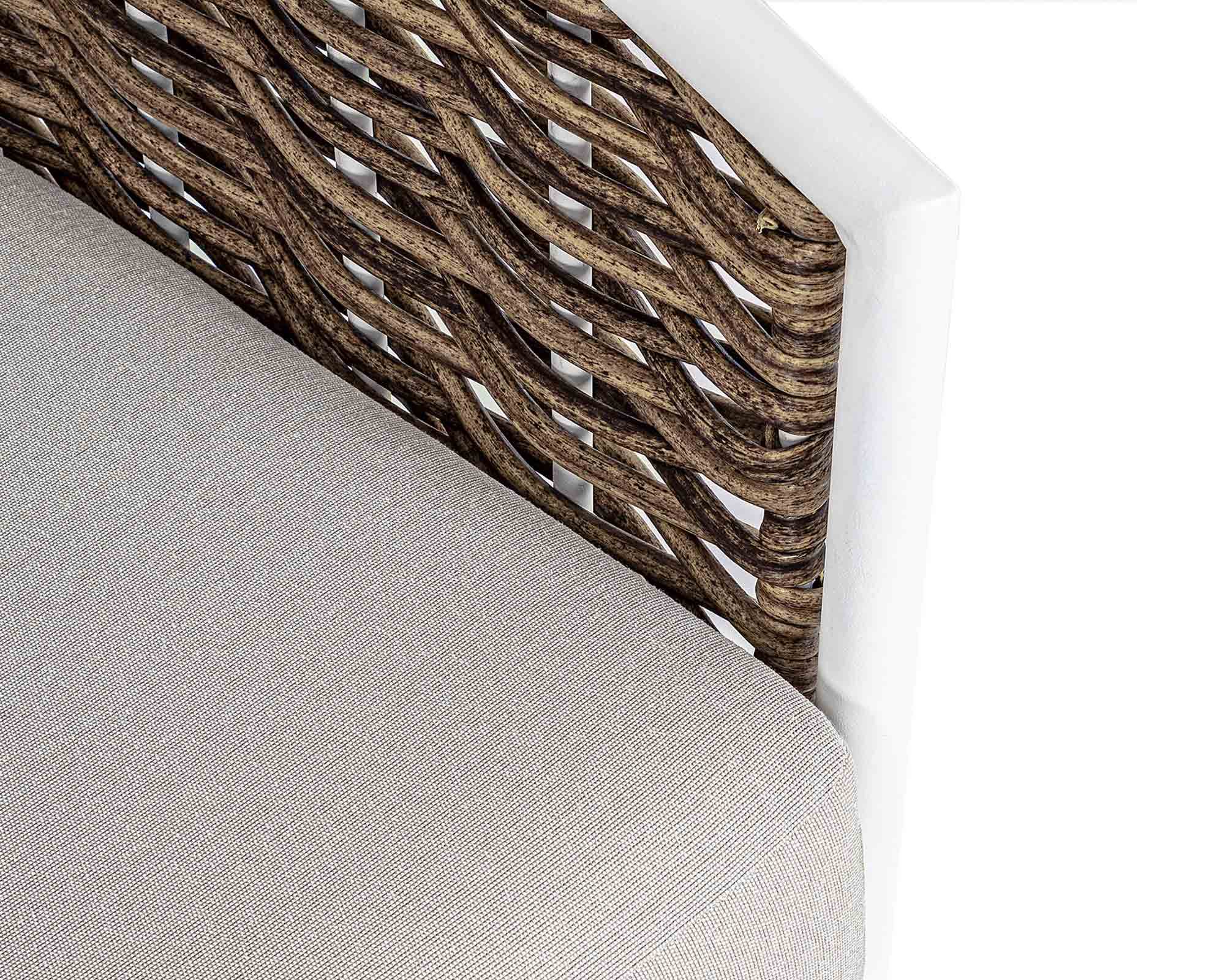 Set 3 Pz Salotto con Cuscini Maribela Bianco in Alluminio e Poliestere - Bizzotto - immagine 10