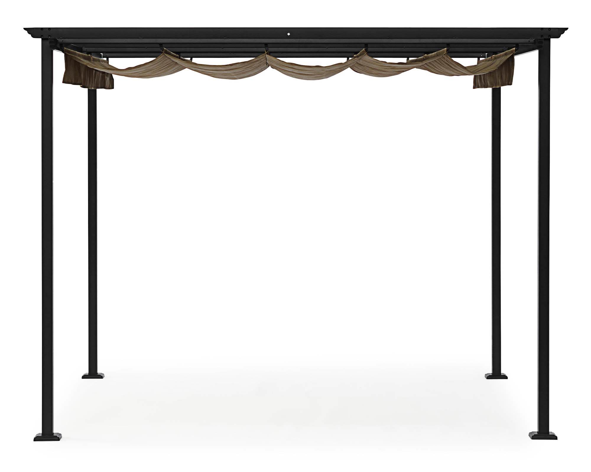 Gazebo Dynamic 3x3 Antracite Tortora In Acciaio e Poliestere - Bizzotto - immagine 3