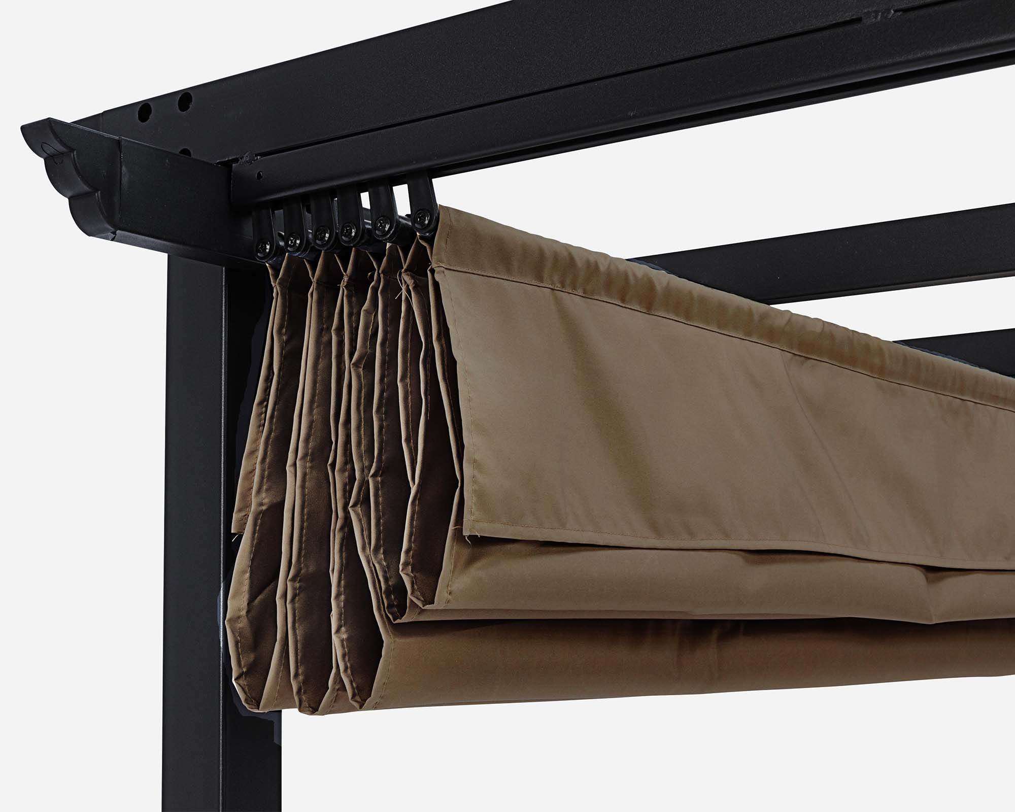 Gazebo Dynamic 3x3 Antracite Tortora In Acciaio e Poliestere - Bizzotto - immagine 6