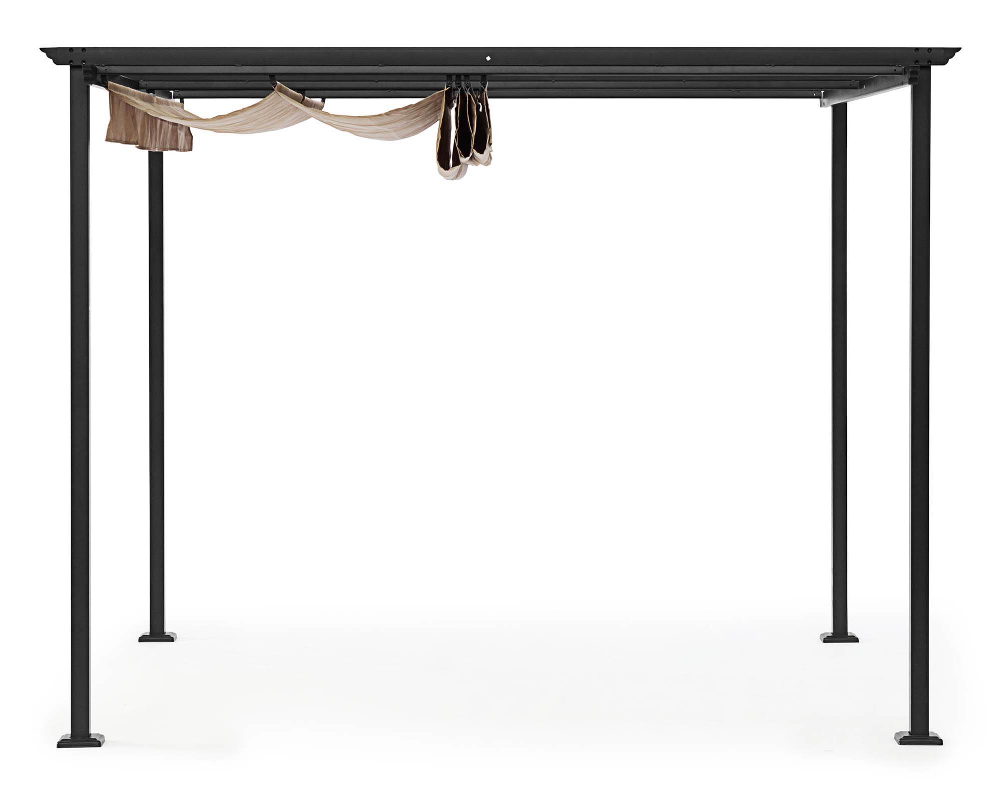 Gazebo Dynamic 3x3 Antracite Tortora In Acciaio e Poliestere - Bizzotto - immagine 4