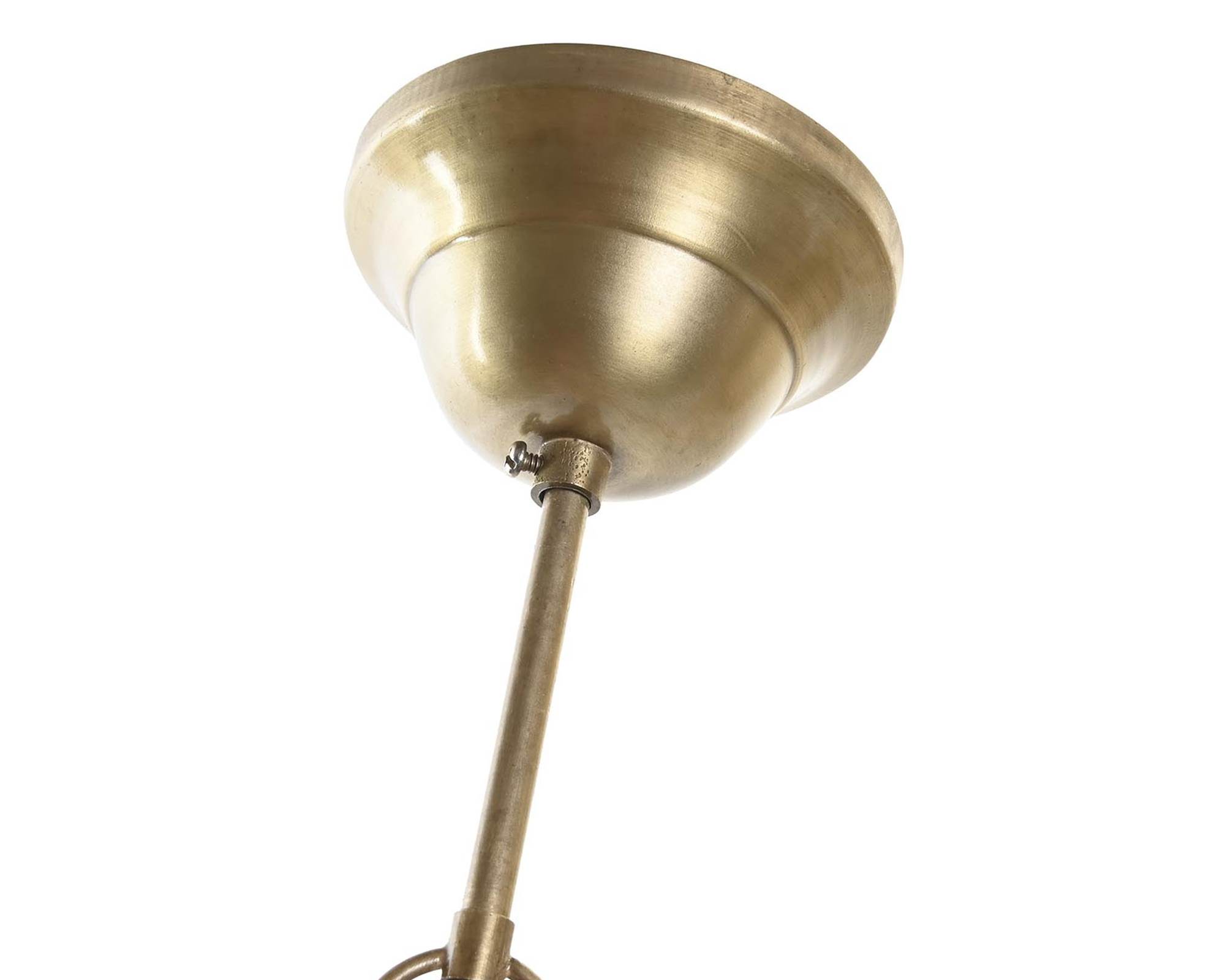 Lampada da Soffitto Dorato Consumato in Ferro - Item - immagine 4