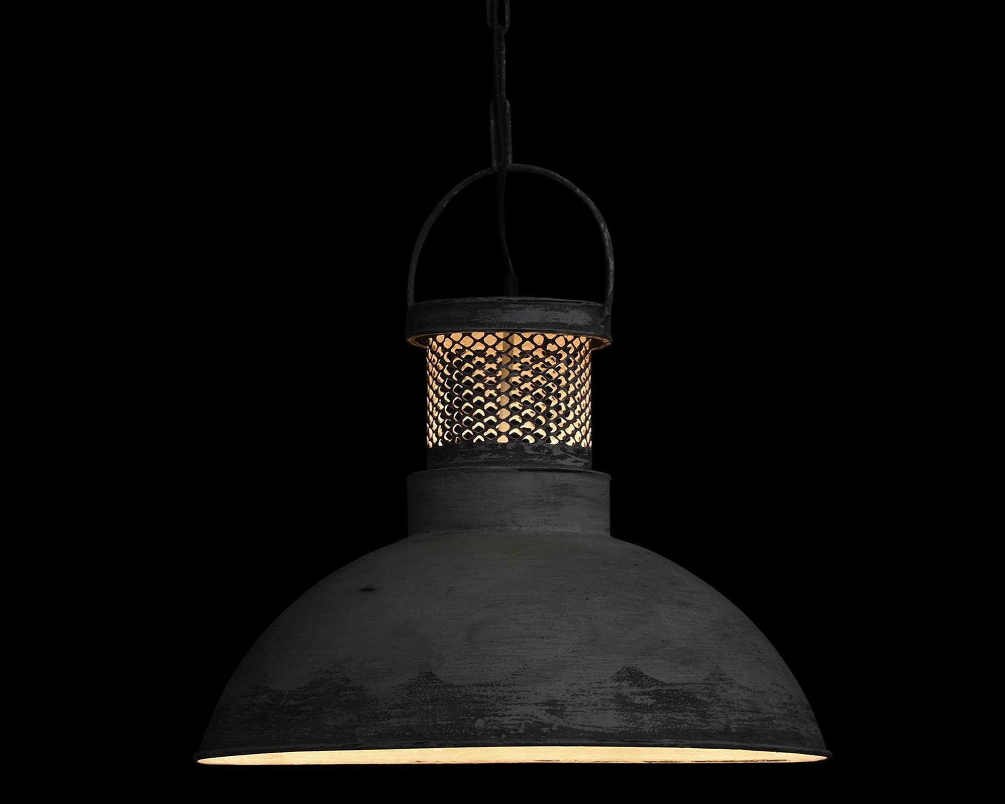 Lampada Vinatge in Metallo e Legno Beige - Item - immagine 2