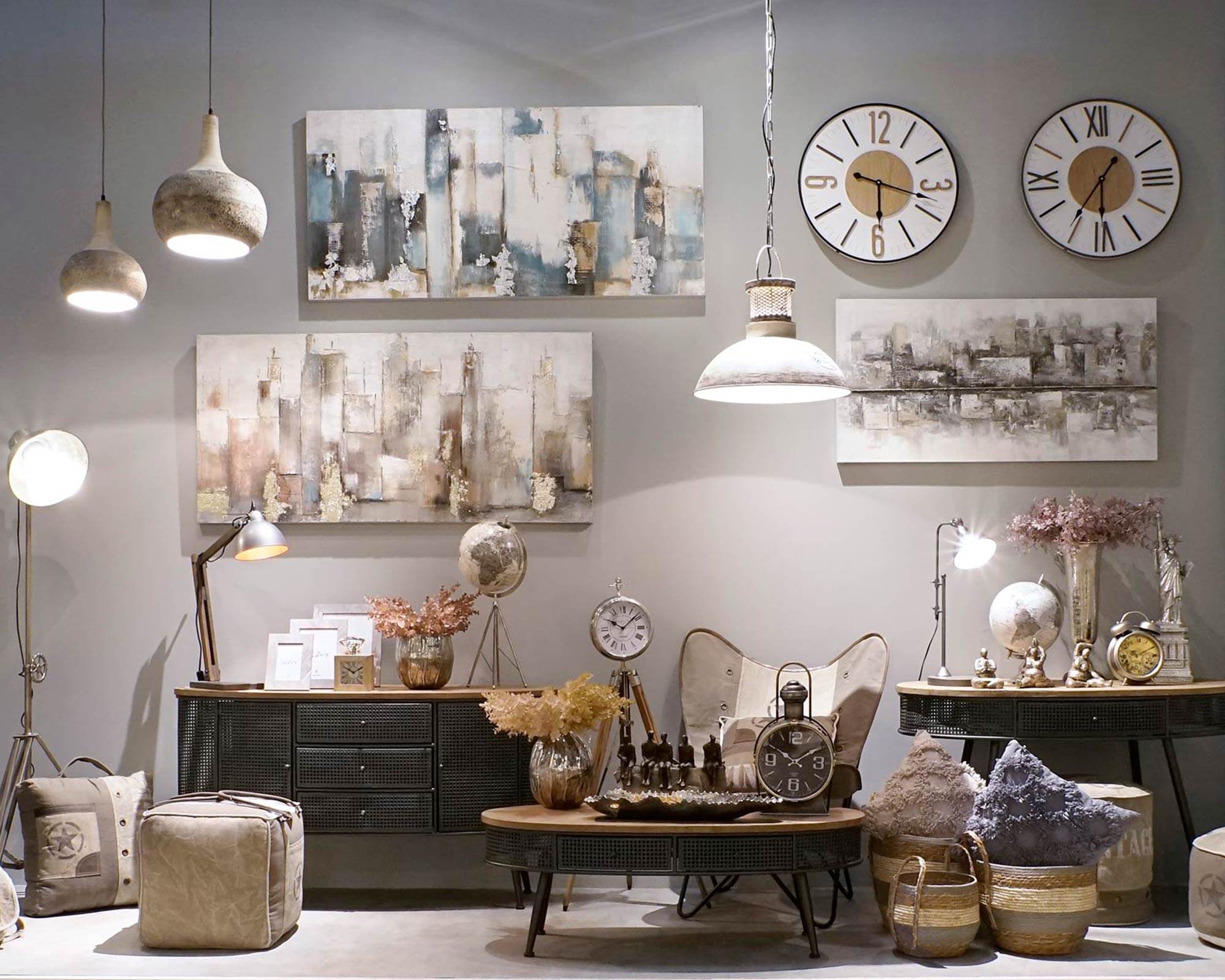 Lampada Vinatge in Metallo e Legno Beige - Item - immagine 6