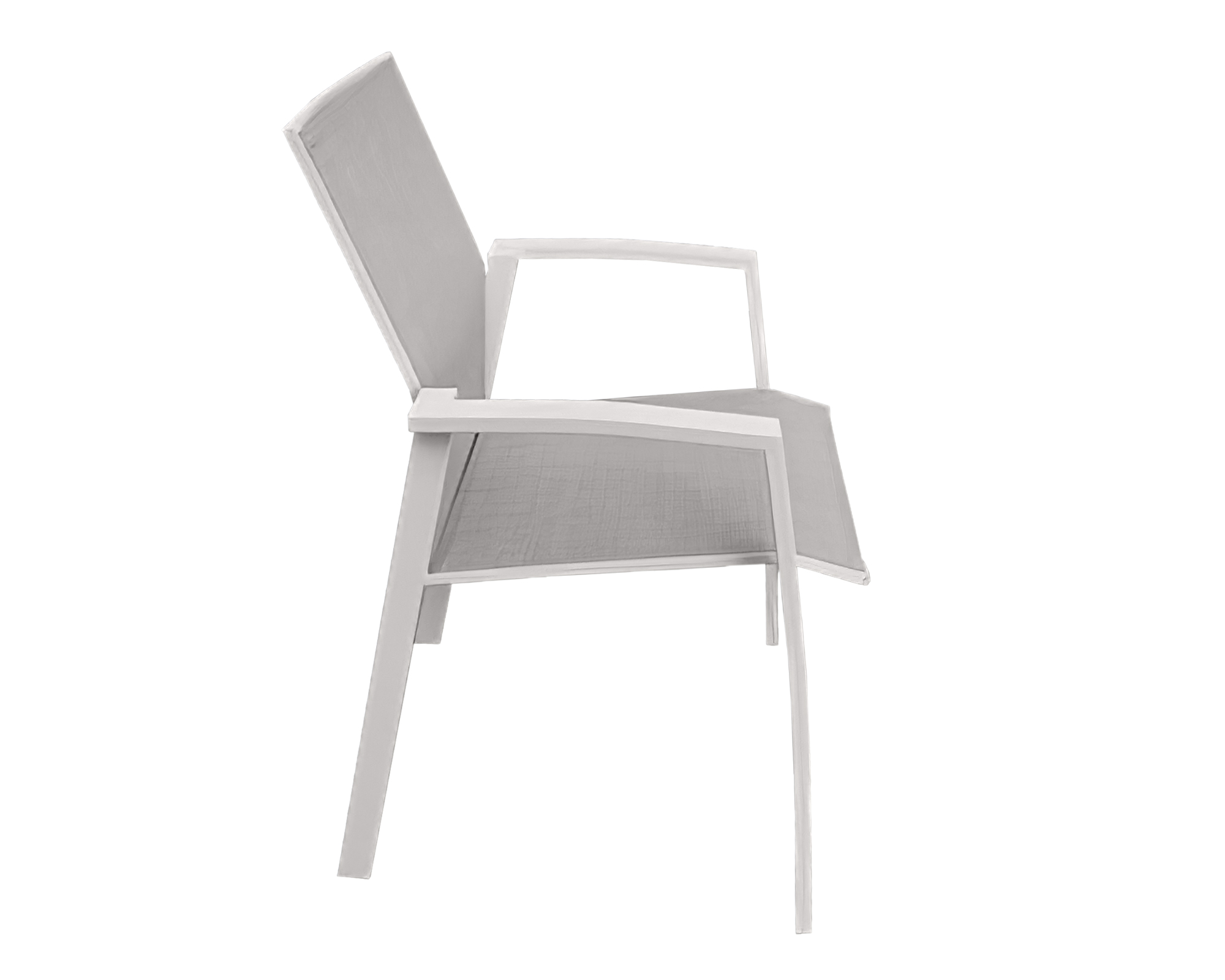 Poltrona Spring in alluminio/textilene grigio - immagine 2