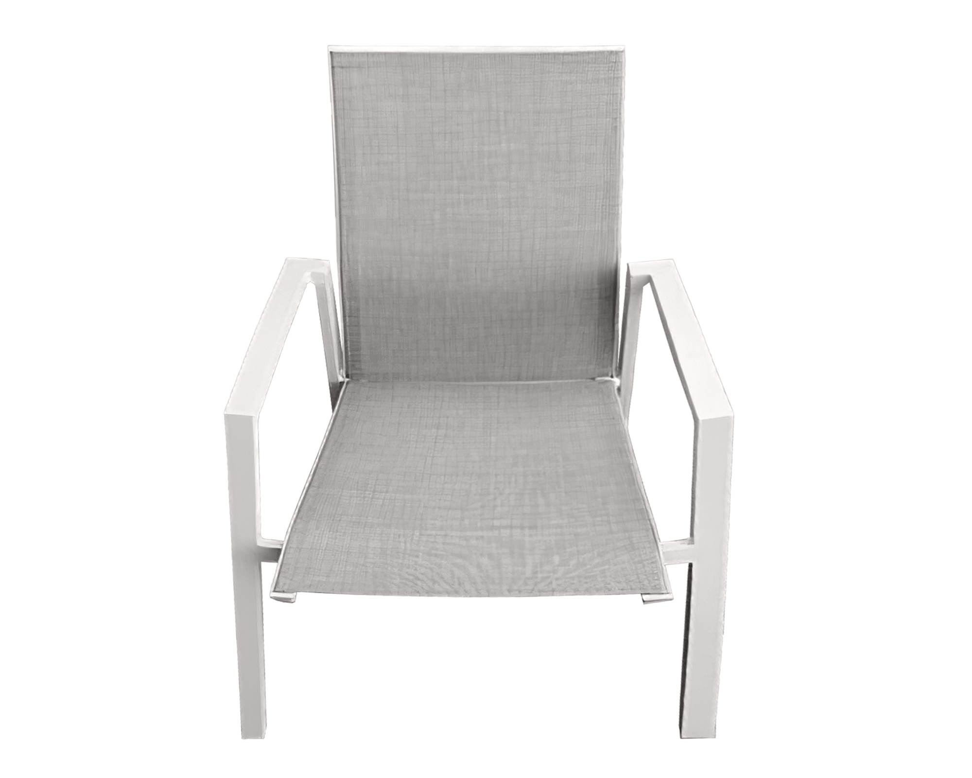 Poltrona Spring in alluminio/textilene grigio - immagine 3