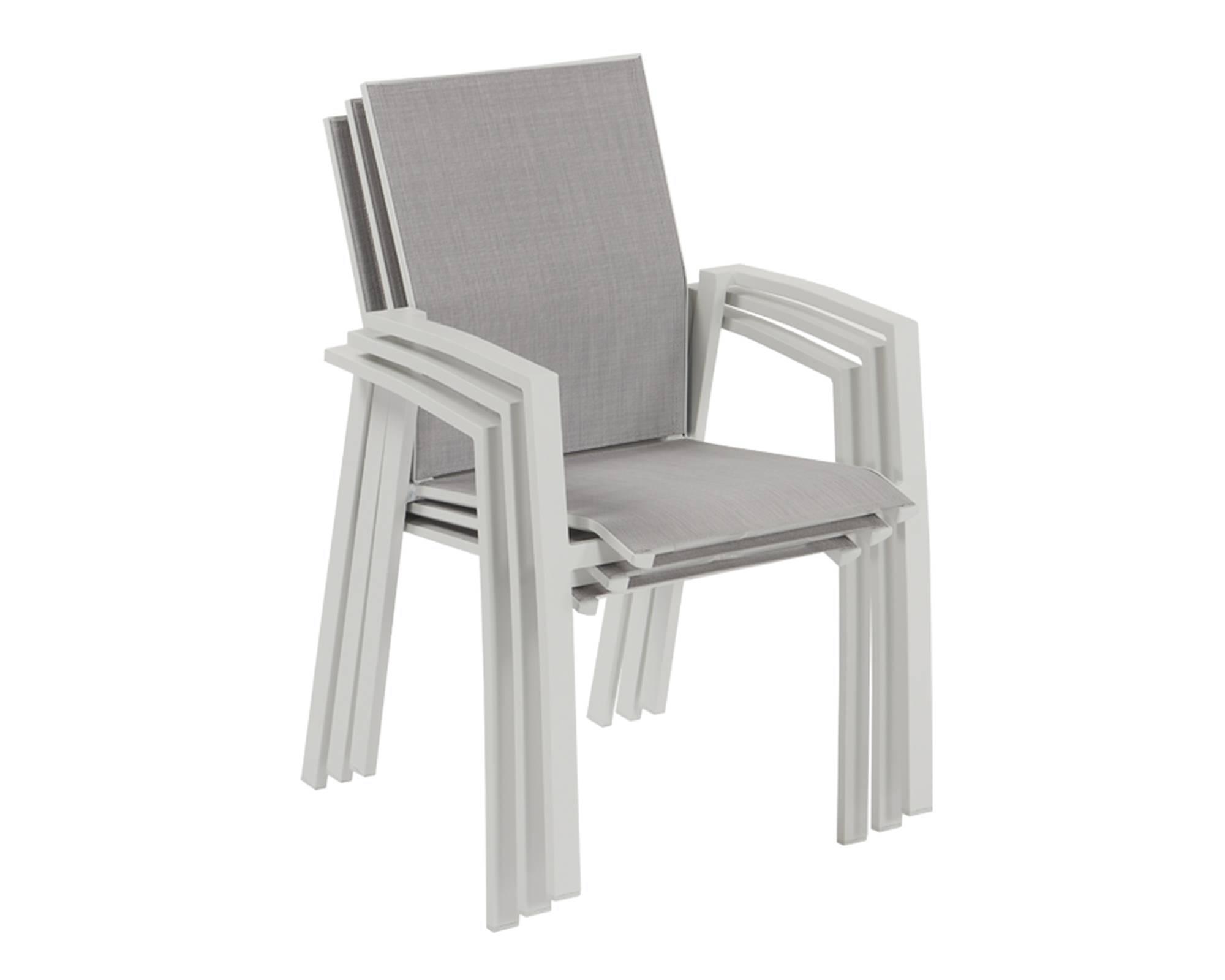 Poltrona Spring in alluminio/textilene grigio - immagine 5