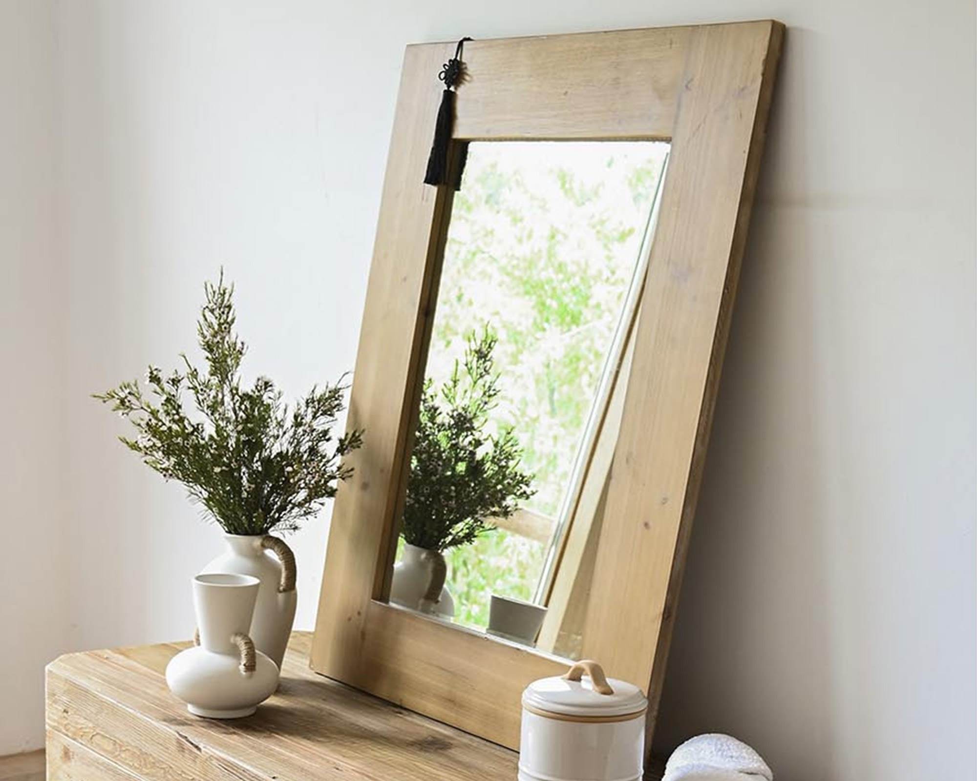 Specchio Orietal in Legno Naturale - Item - immagine 4