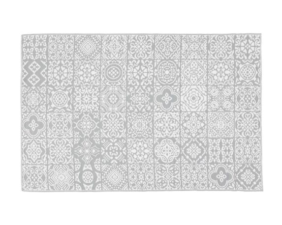 Tappeto Shiraz Bianco-Grigio 150×210 In Polipropilene – Bizzotto