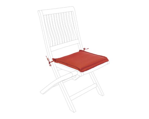 Cuscino Poly180 Rosso Arancio Seduta Quadrato In Poliestere – Bizzotto