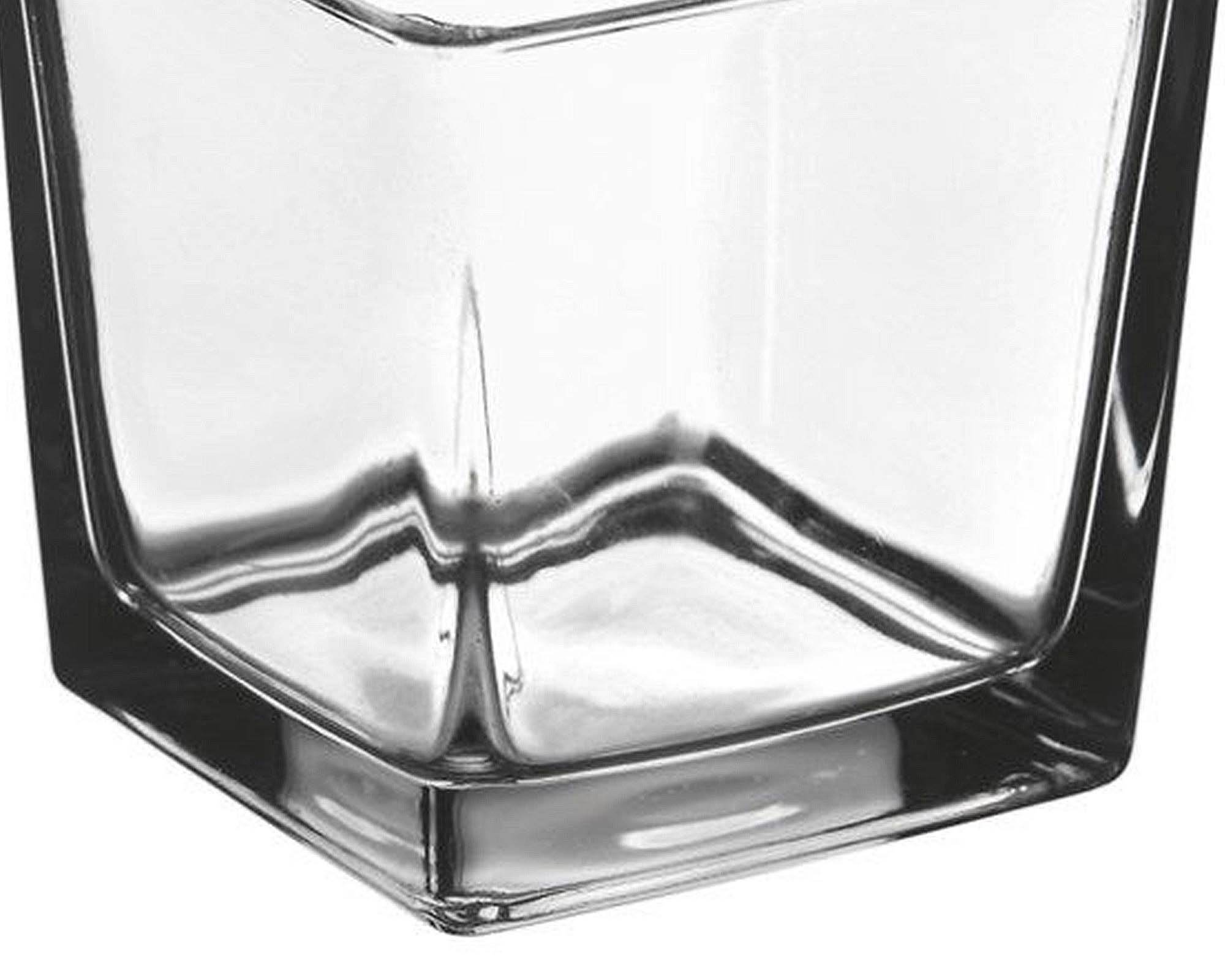 Vasetto Cubo in Vetro 10x10x10h - immagine 2