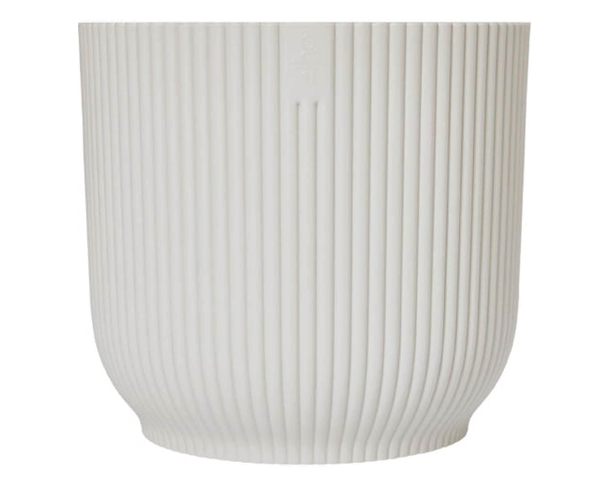 Cachepot Tondo con Ruote Vibes Bianco D22cm - Elho - immagine 2