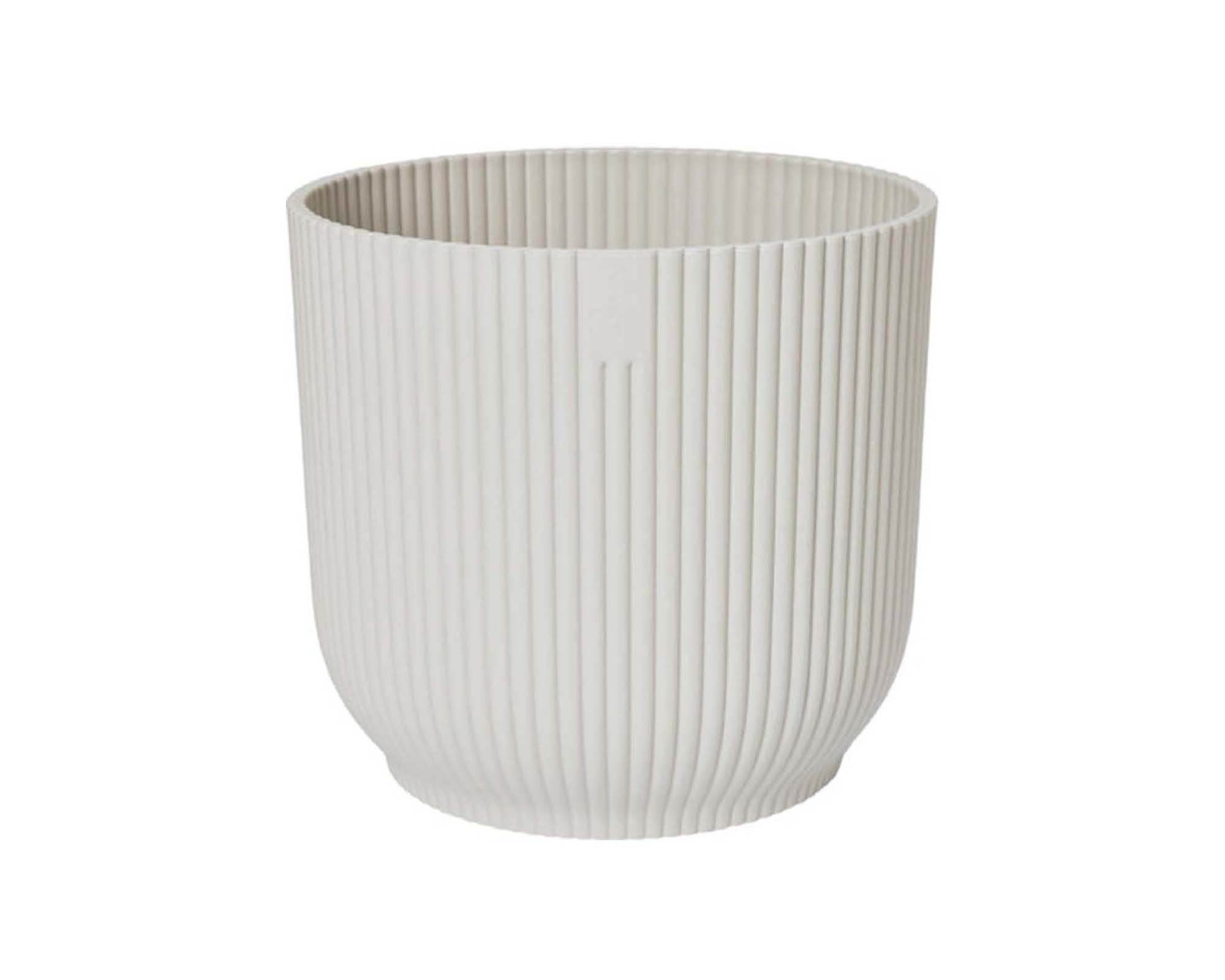 Cachepot Tondo con Ruote Vibes Bianco D22cm - Elho