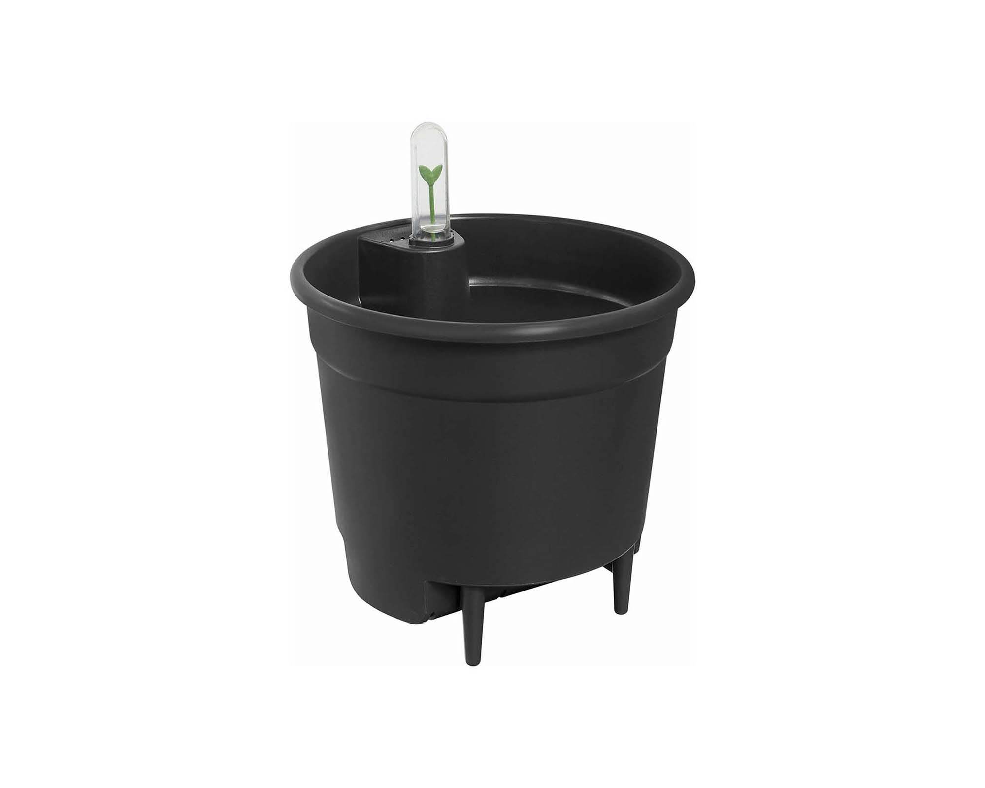 Cachepot Irrigatore Automatico Nero D24cm - Elho