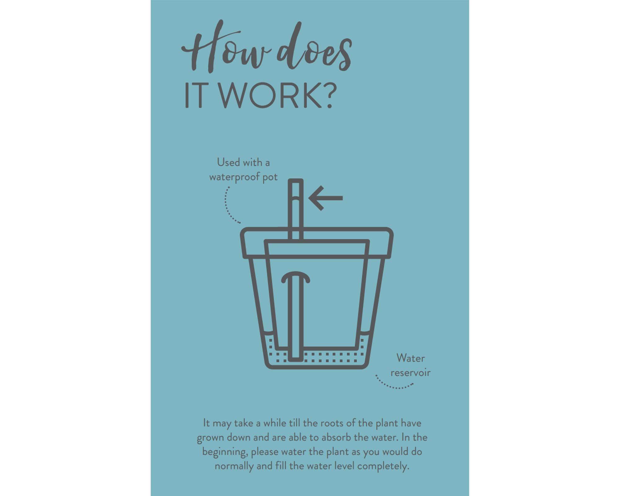 Cachepot Irrigatore Automatico Nero D24cm - Elho - immagine 10