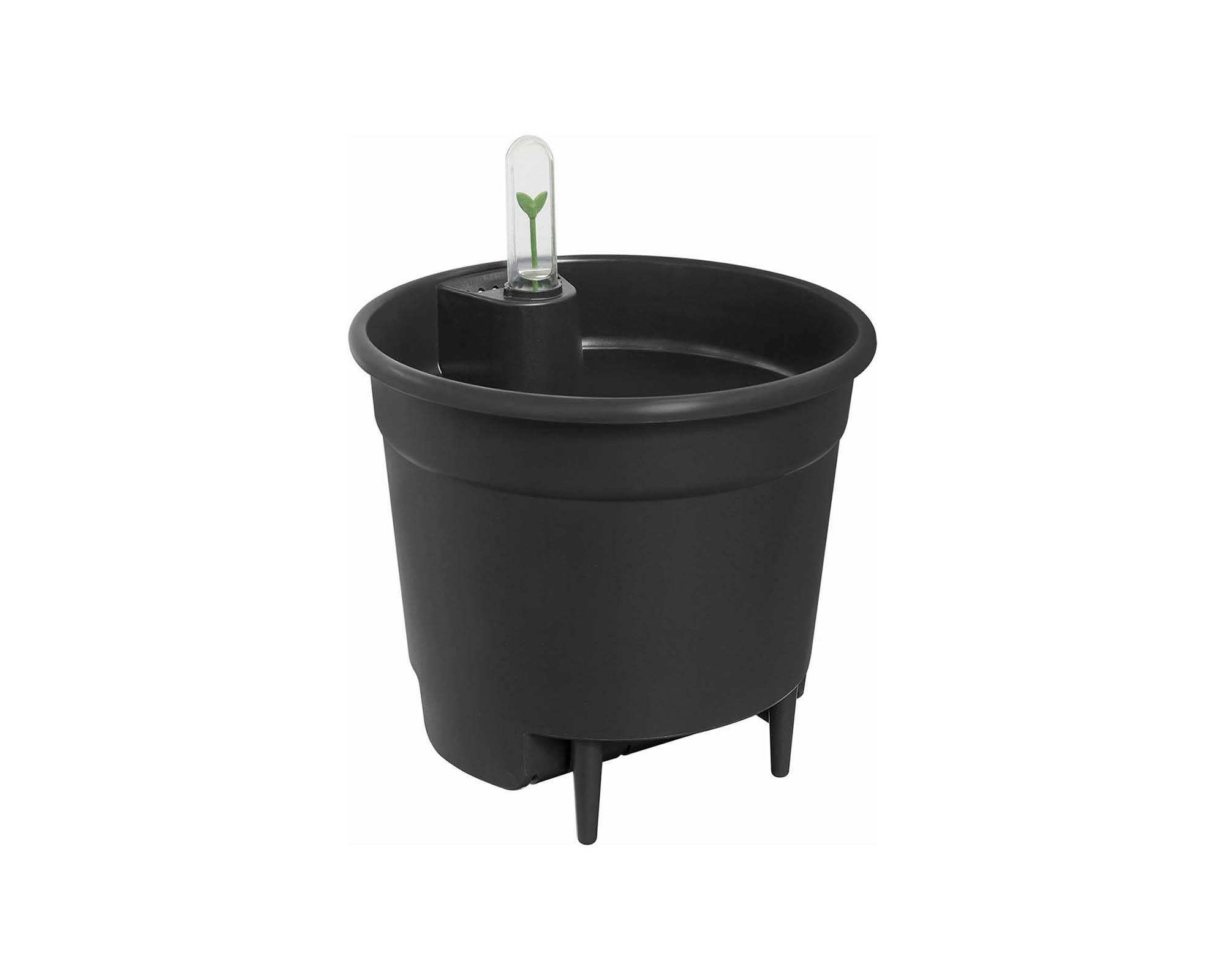 Cachepot Irrigatore Automatico Nero D28cm - Elho