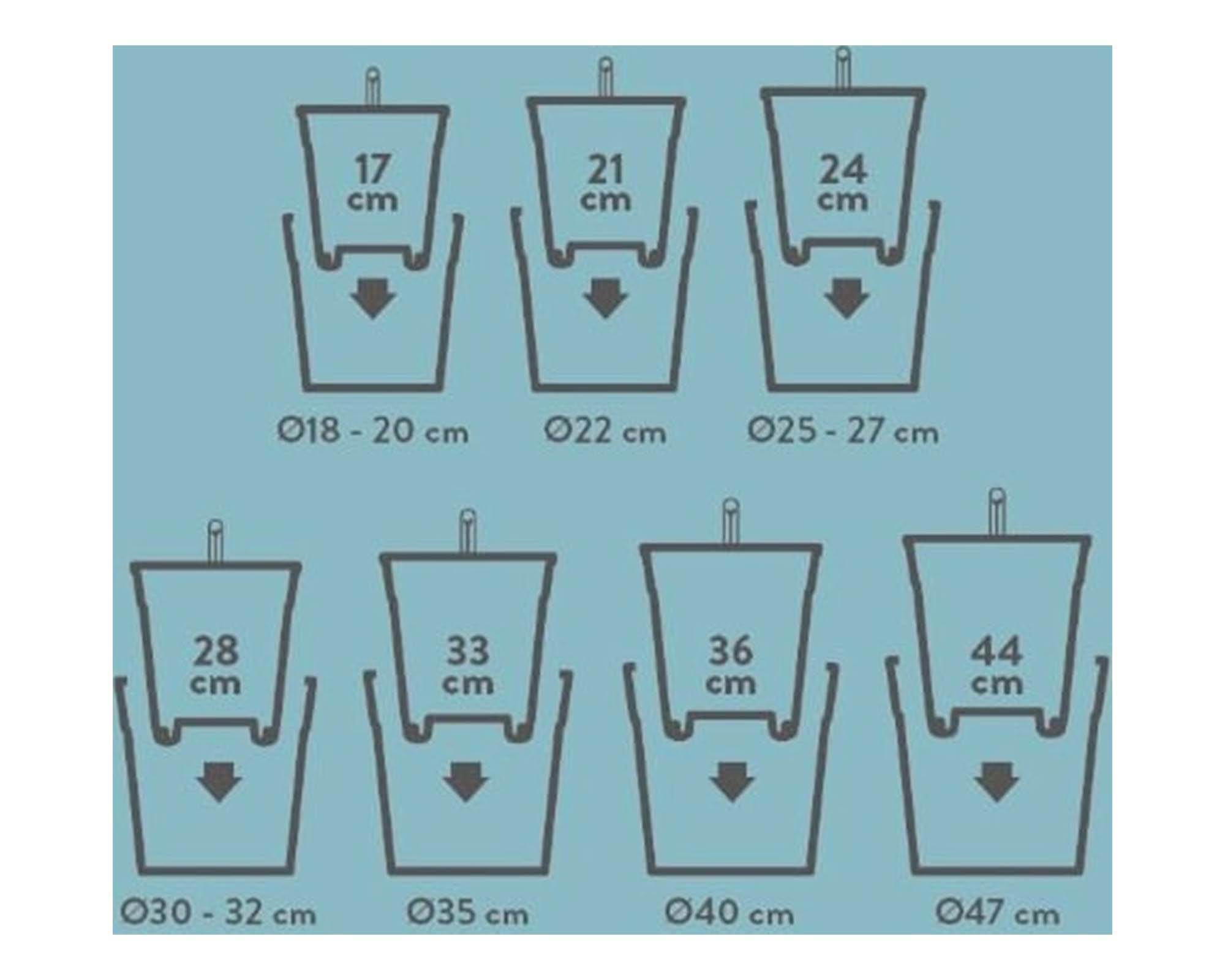 Cachepot Irrigatore Automatico Nero D36cm - Elho - immagine 10