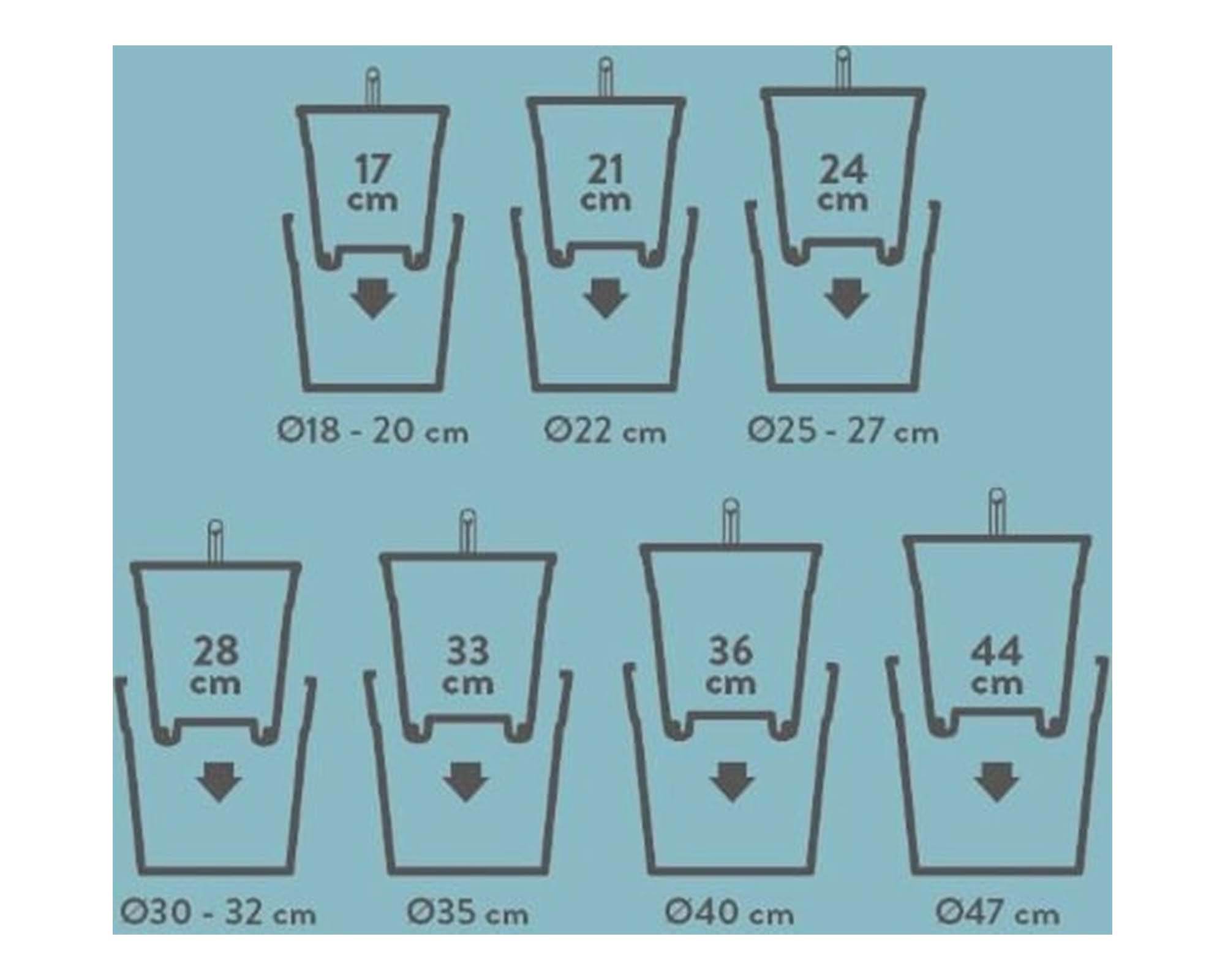 Cachepot Irrigatore Automatico Nero D44cm - Elho - immagine 10