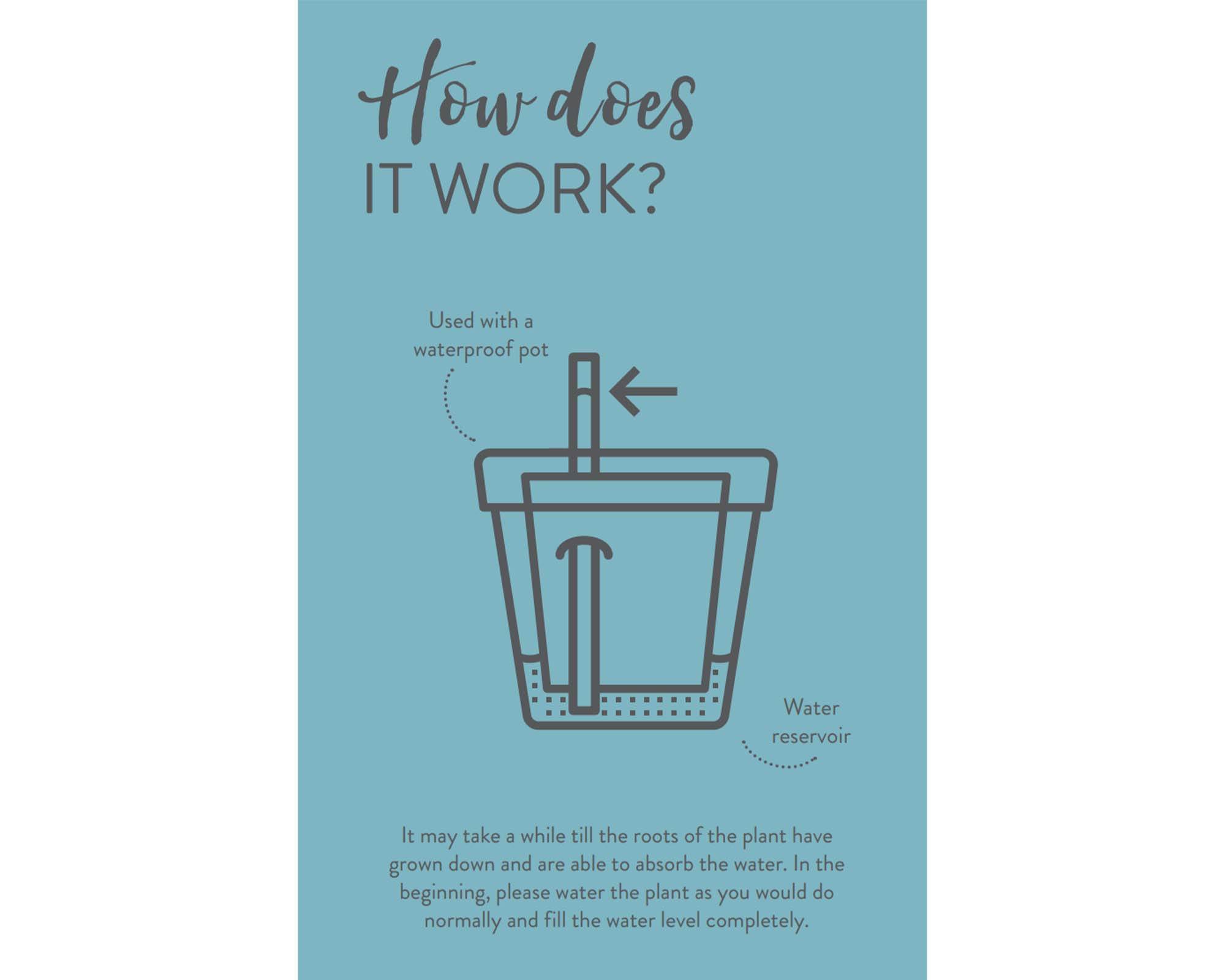 Cachepot Irrigatore Automatico Nero D44cm - Elho - immagine 11