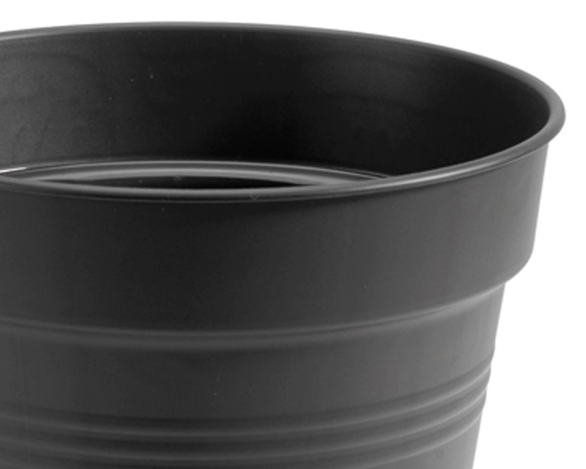 Vaso Green Basics Nero D11cm in Plastica Riciclata - Elho - immagine 2