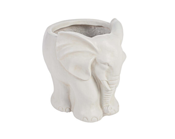 Porta Vaso Garden Elefante Small In Fibra Di Argilla – Bizzotto