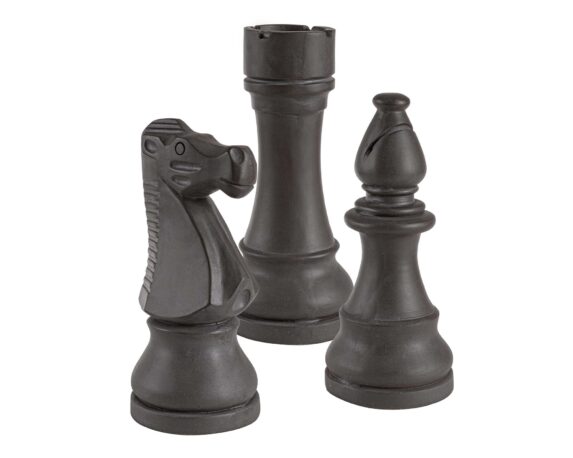 Statua Chess Antracite Assortite In Fibra Di Vetro E Argilla – Bizzotto